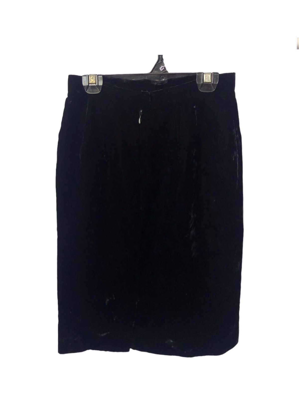 Christian Dior Monsieur × Dior Vintage Christian Dior Velvet Midi Skirt Size 25" / US 0 / IT 36 - 1 Thumbnail