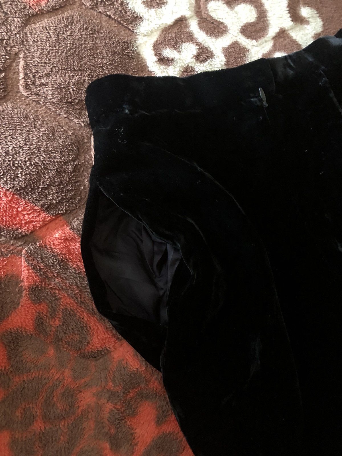 Christian Dior Monsieur × Dior Vintage Christian Dior Velvet Midi Skirt Size 25" / US 0 / IT 36 - 11 Thumbnail