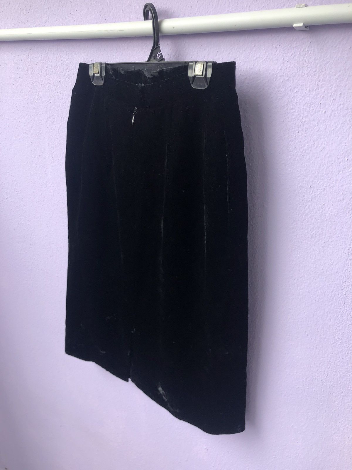 Christian Dior Monsieur × Dior Vintage Christian Dior Velvet Midi Skirt Size 25" / US 0 / IT 36 - 5 Thumbnail