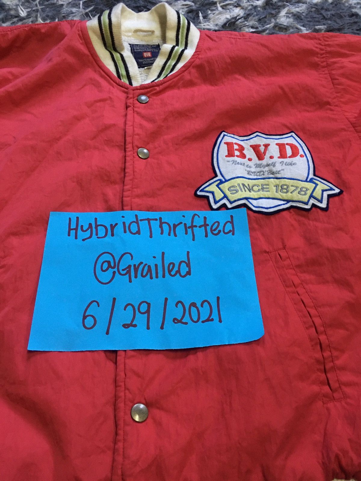Vintage VINTAGE BVD VARSITY JACKET Size US M / EU 48-50 / 2 - 12 Thumbnail