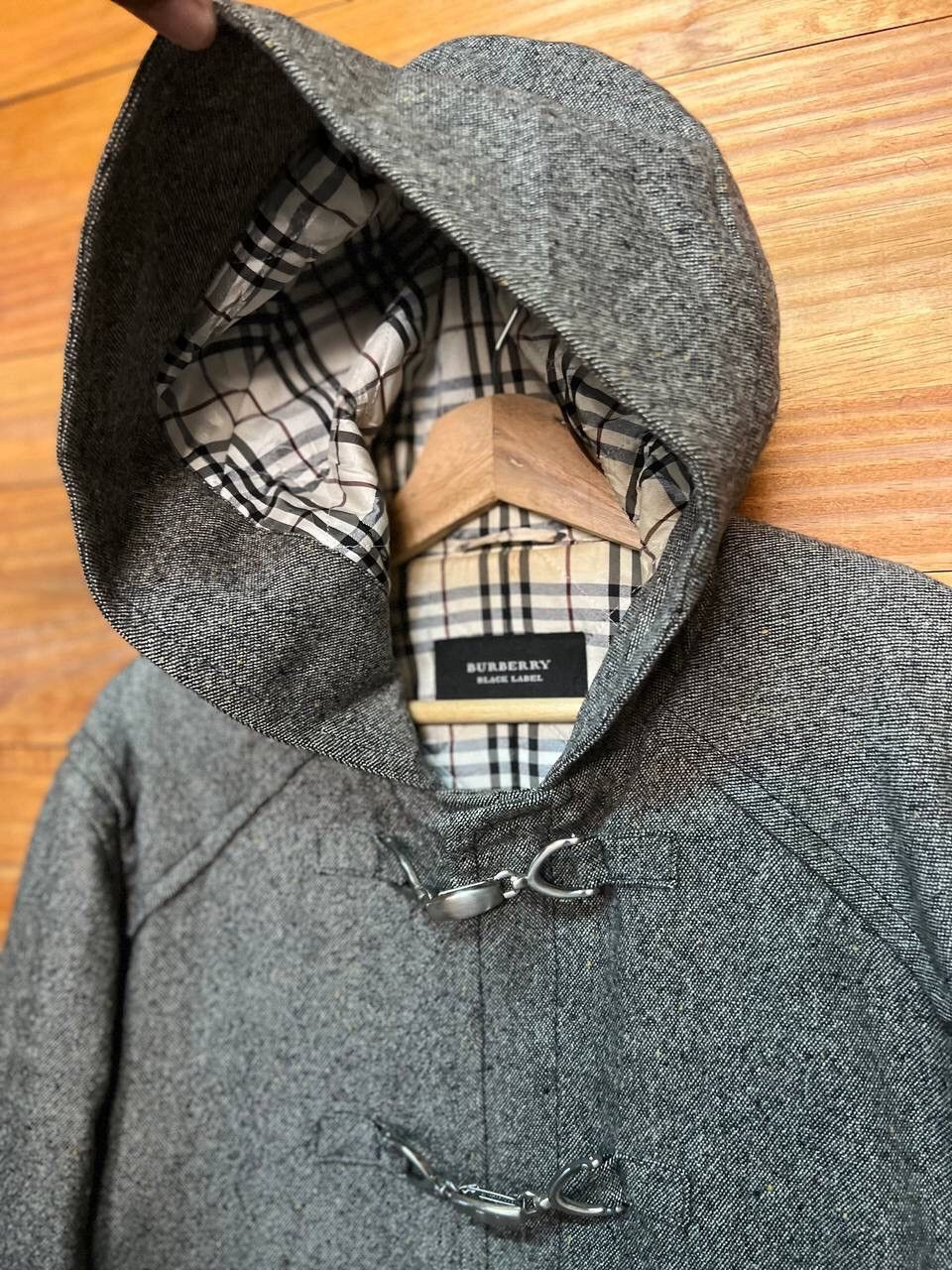 Burberry BURBERRY BLACK LABEL HOODED COAT JACKET WOOL Size US L / EU 52-54 / 3 - 7 Thumbnail