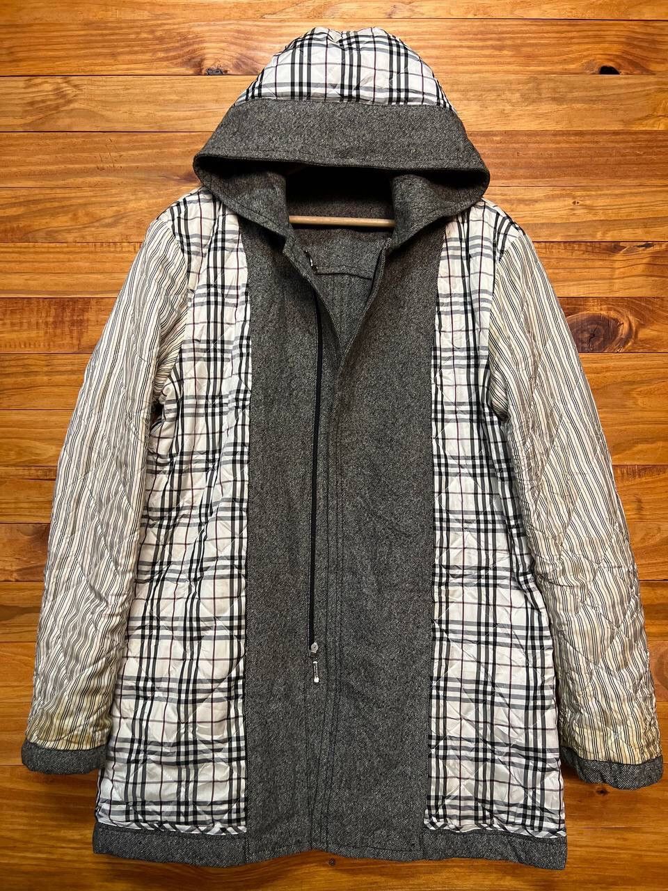 Burberry BURBERRY BLACK LABEL HOODED COAT JACKET WOOL Size US L / EU 52-54 / 3 - 13 Thumbnail