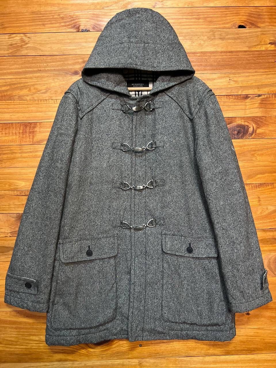 Burberry BURBERRY BLACK LABEL HOODED COAT JACKET WOOL Size US L / EU 52-54 / 3 - 1 Thumbnail