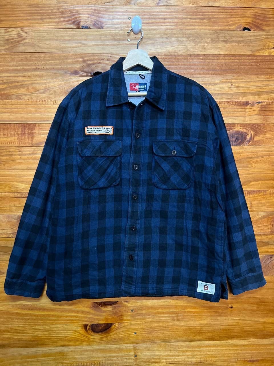 Vintage VINTAGE BEAR USA SPORT FLANNEL INSULATED LINED SHIRT JACKET Size US L / EU 52-54 / 3 - 1 Thumbnail