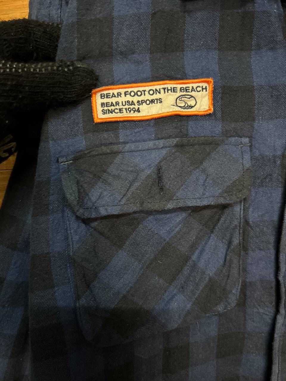 Vintage VINTAGE BEAR USA SPORT FLANNEL INSULATED LINED SHIRT JACKET Size US L / EU 52-54 / 3 - 4 Thumbnail