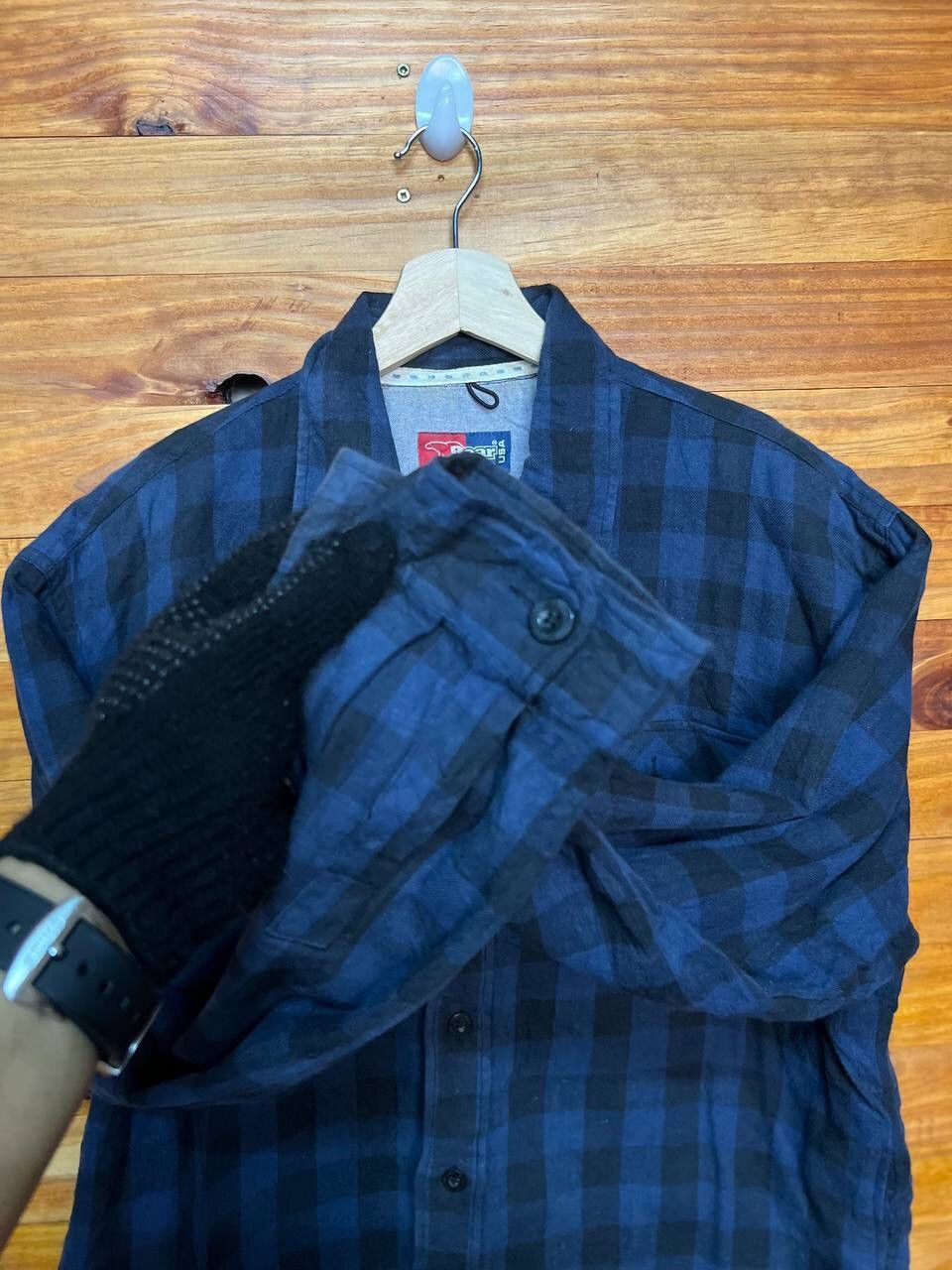 Vintage VINTAGE BEAR USA SPORT FLANNEL INSULATED LINED SHIRT JACKET Size US L / EU 52-54 / 3 - 7 Thumbnail