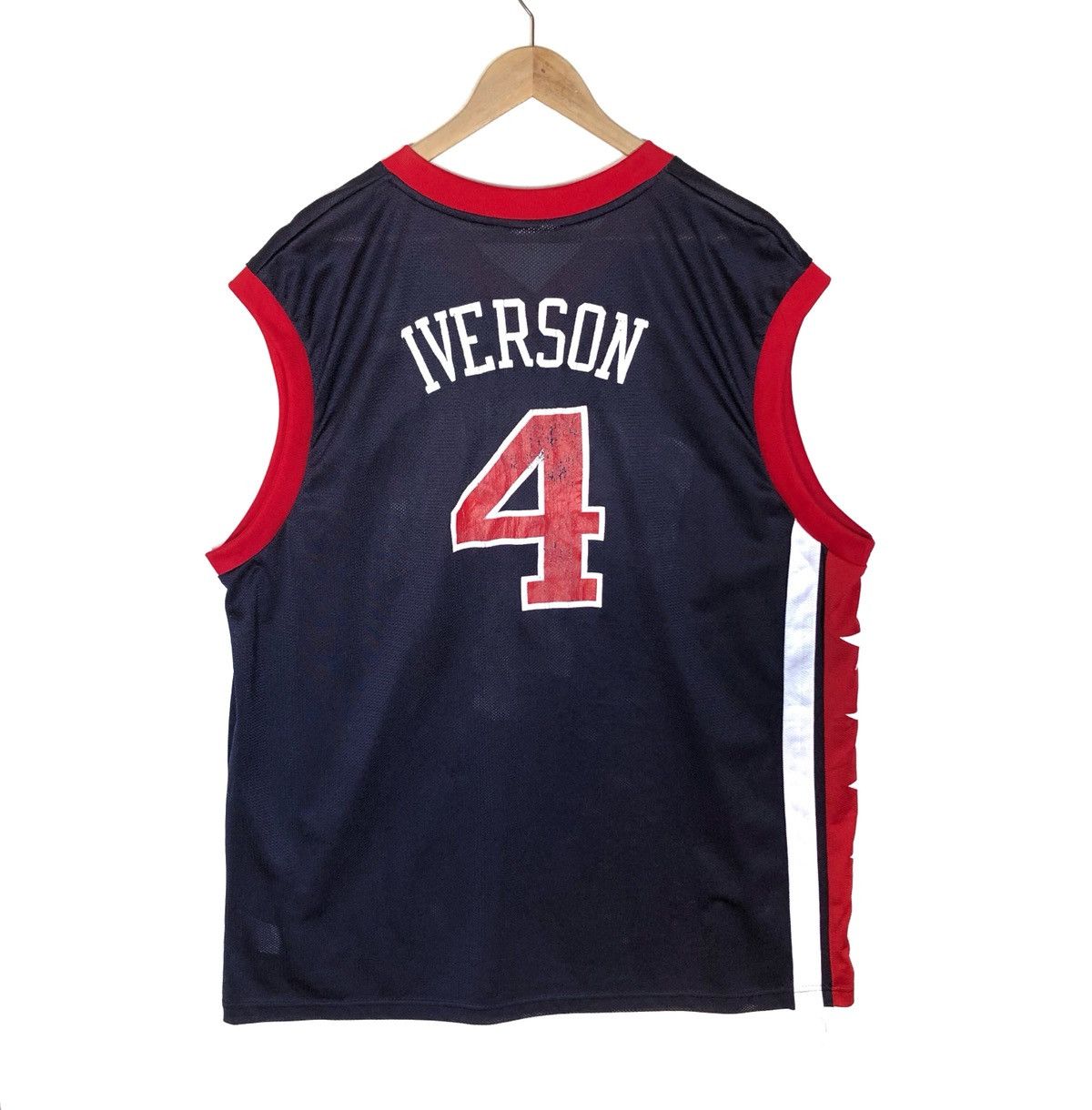 NBA × Reebok Allen Iverson USA Nba Jersey Size US XL / EU 56 / 4 - 3 Thumbnail
