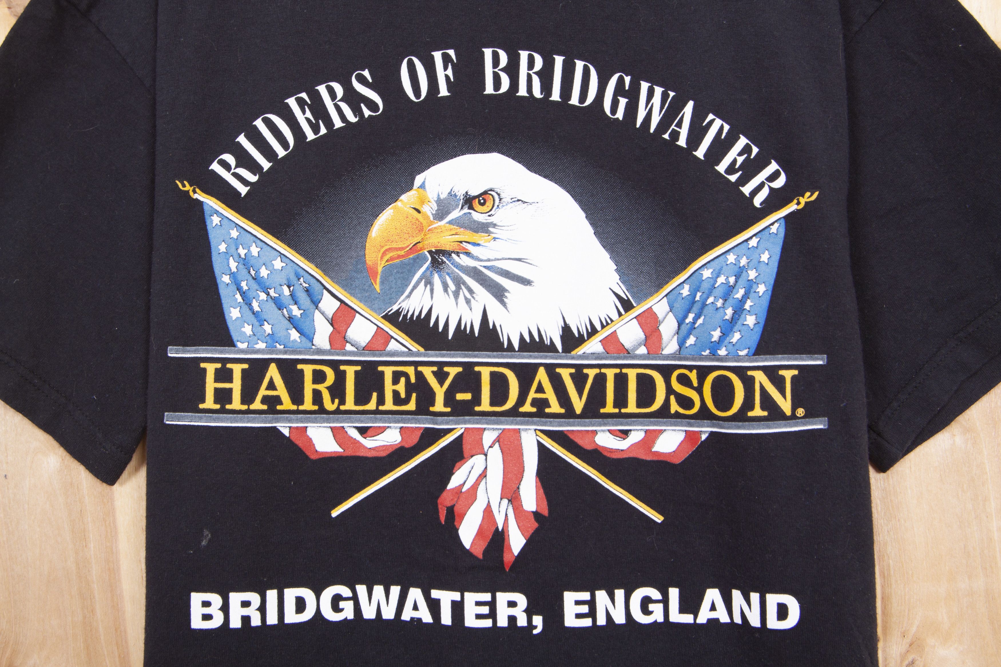 Harley Davidson × Vintage Vintage Harley Davidson 1998 American Flag Eagle Graphic Size US M / EU 48-50 / 2 - 6 Thumbnail