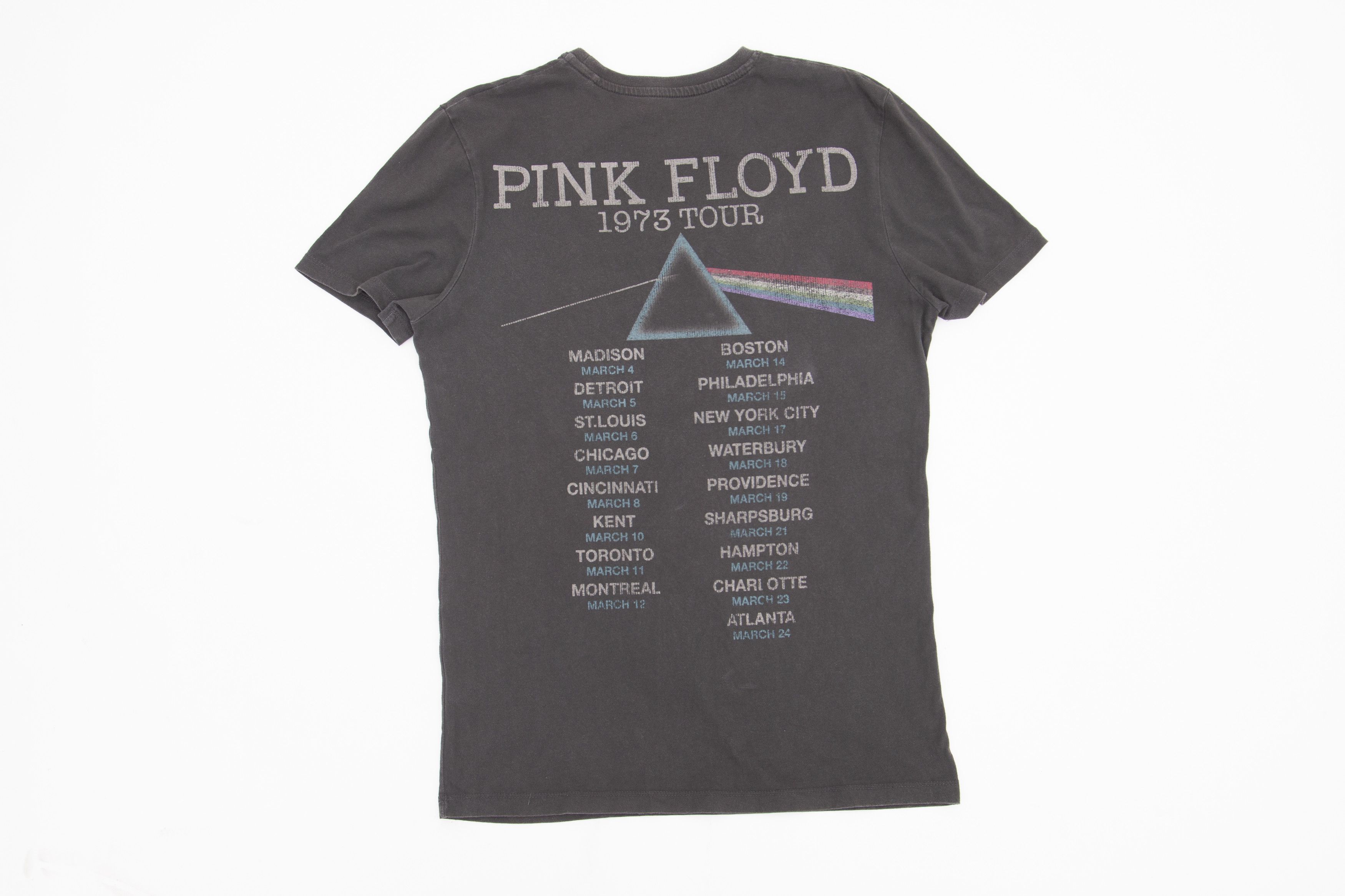 Band Tees × Pink Floyd 🔥Pink Foyd "1973’s Tour Rare Vintage" Faded Black Tee🔥 Size US M / EU 48-50 / 2 - 2 Thumbnail