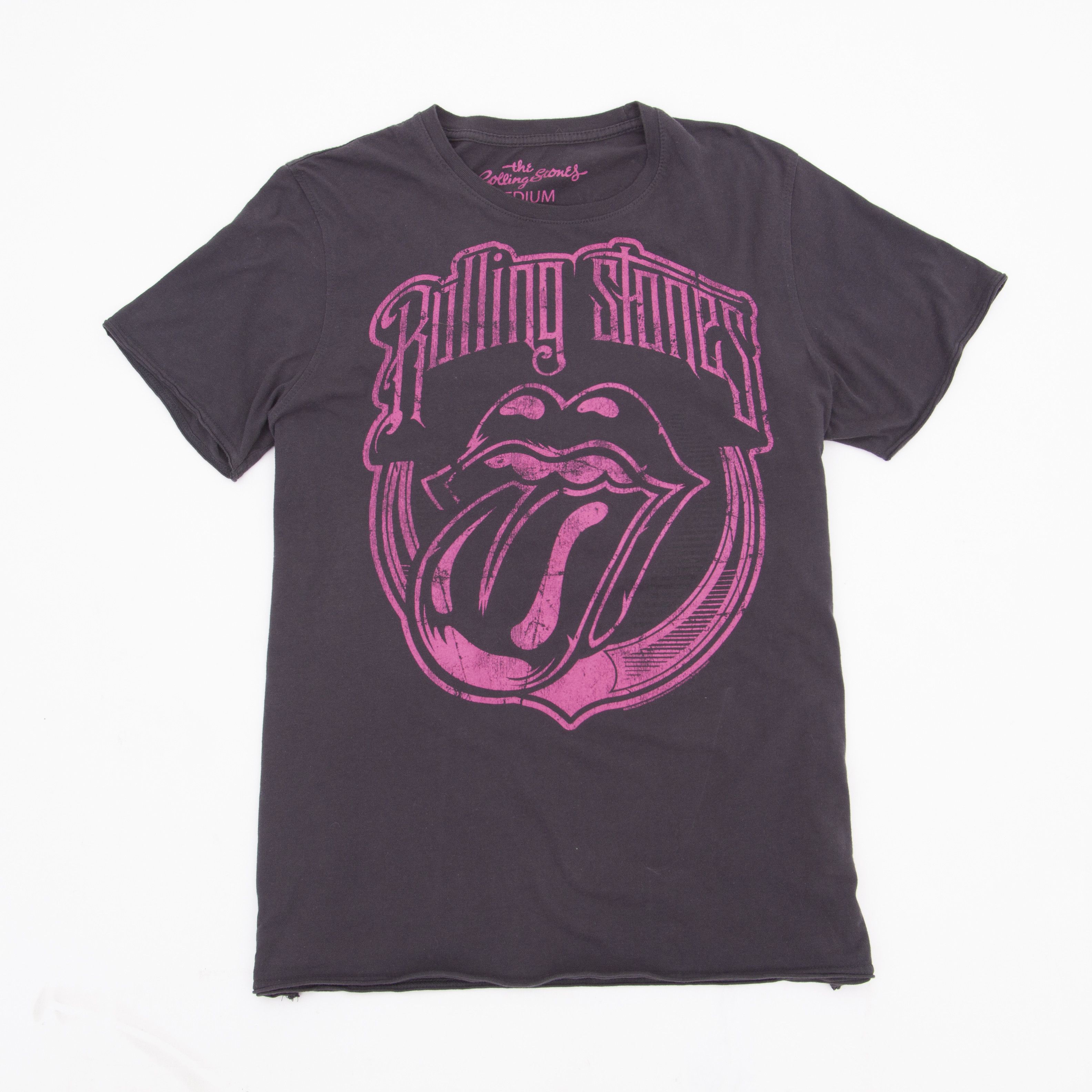 Band Tees × The Rolling Stones × Vintage Vintage The Rolling Stones Faded Black T Shirt M Band Tour Size US M / EU 48-50 / 2 - 2 Thumbnail