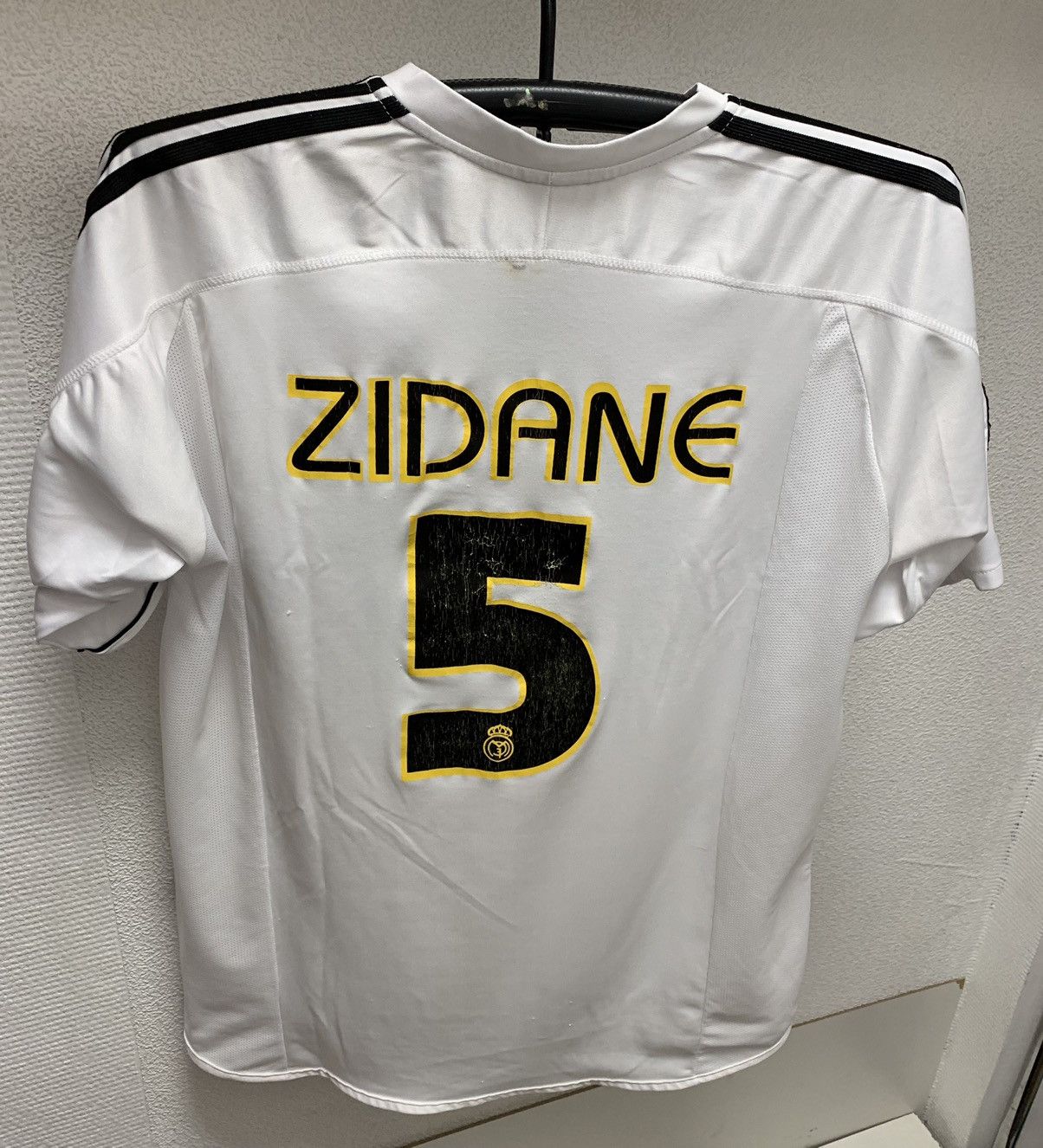 Adidas Real Madrid adidas vintage soccer jersey Zidane 5 Xl Siemens ...