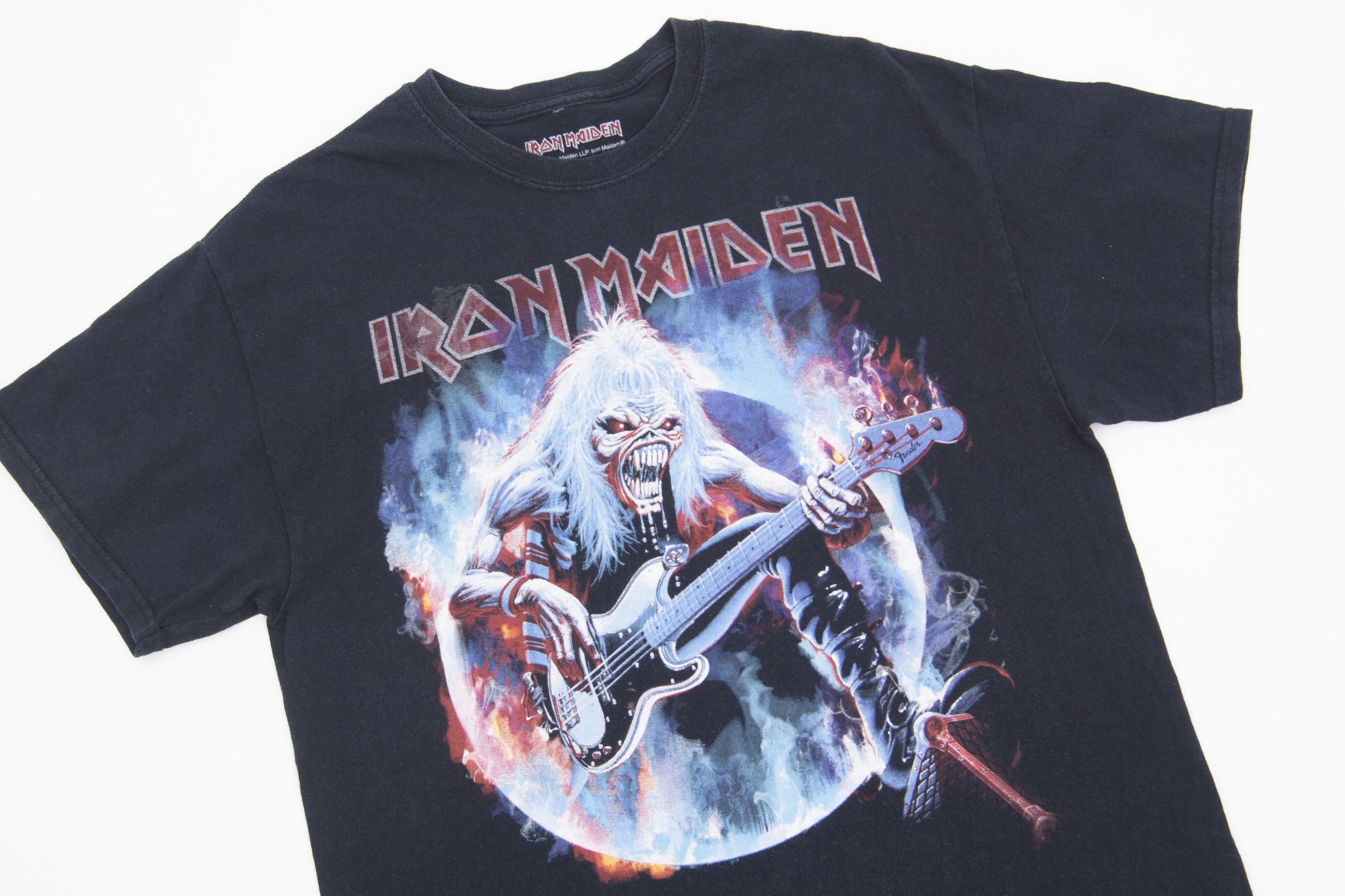 Band Tees × Iron Maiden Iron Maiden Rock Band T-shirt Logo Print Graphic Tee Black Size US M / EU 48-50 / 2 - 3 Thumbnail