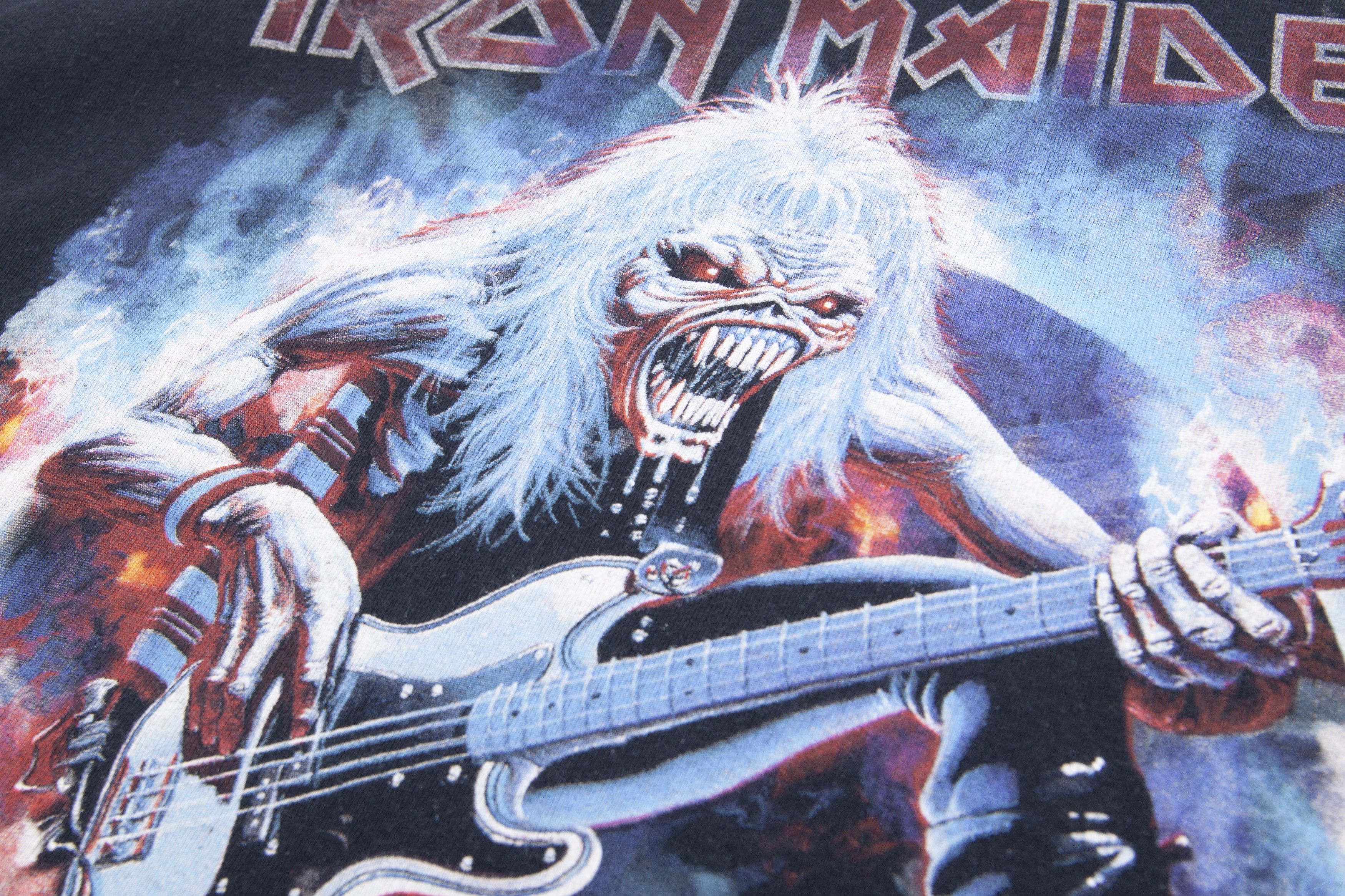 Band Tees × Iron Maiden Iron Maiden Rock Band T-shirt Logo Print Graphic Tee Black Size US M / EU 48-50 / 2 - 4 Thumbnail