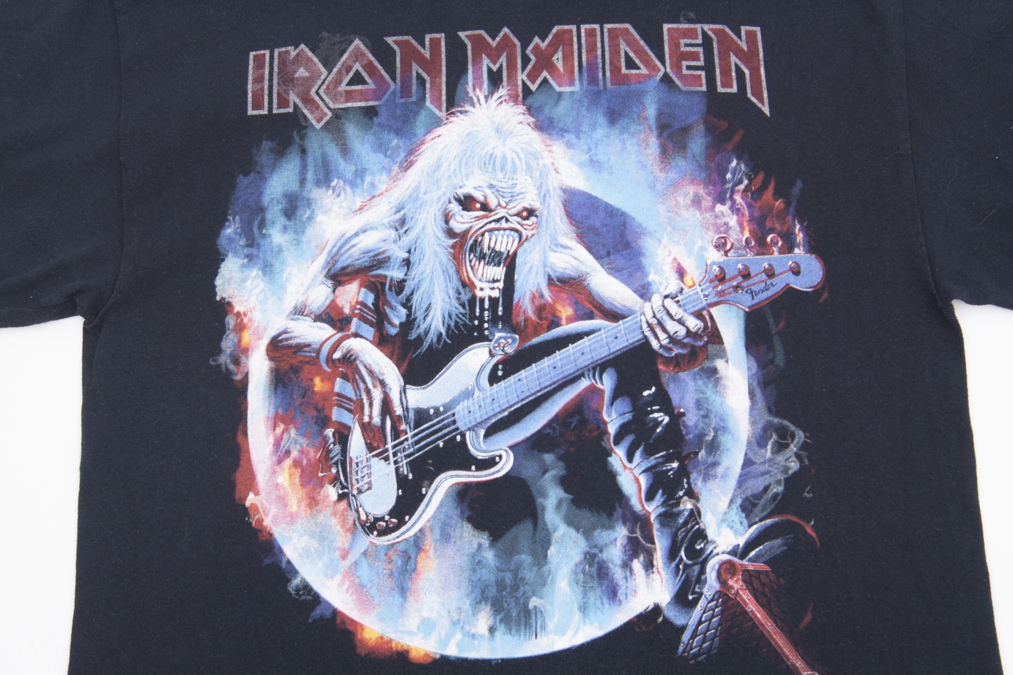 Band Tees × Iron Maiden Iron Maiden Rock Band T-shirt Logo Print Graphic Tee Black Size US M / EU 48-50 / 2 - 1 Thumbnail