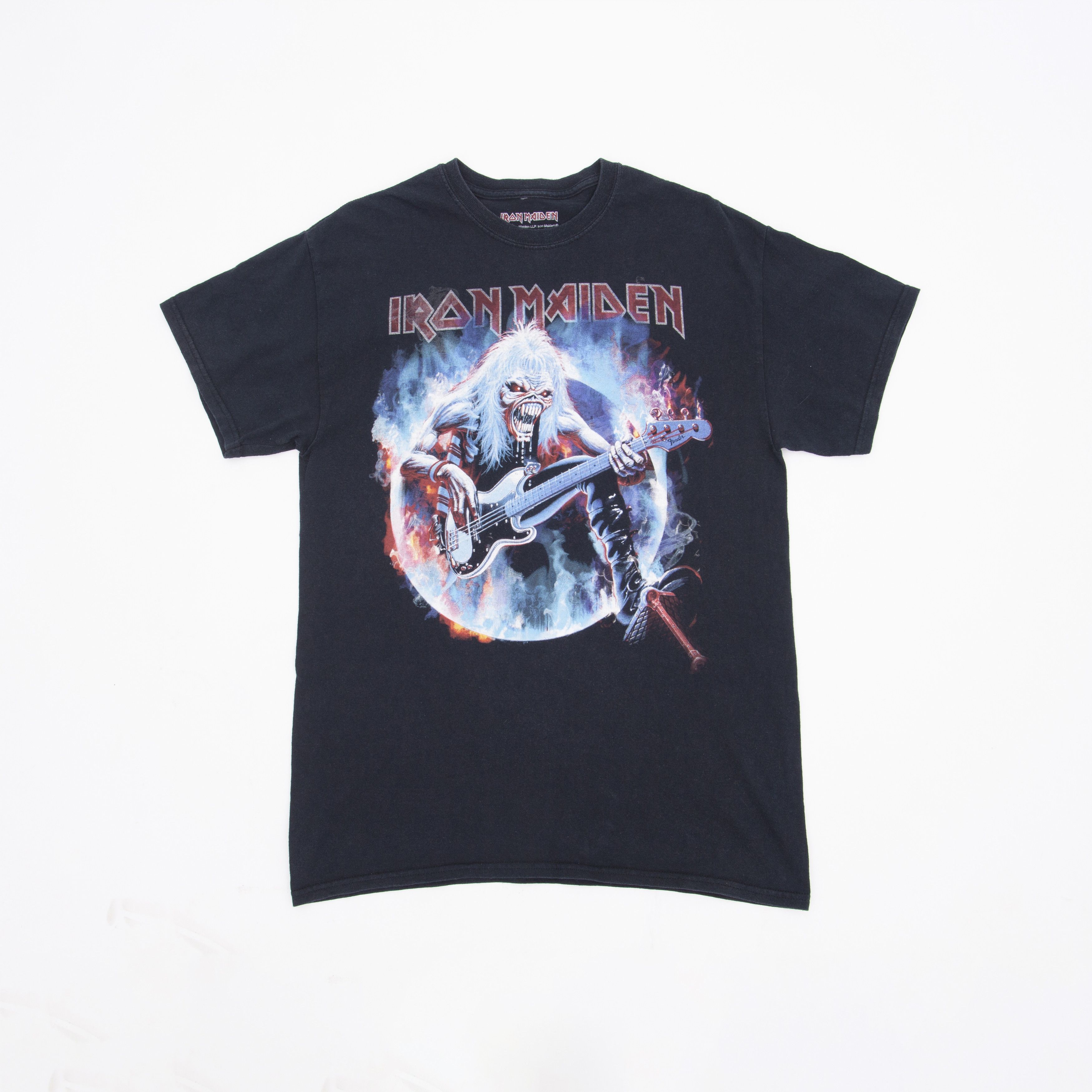 Band Tees × Iron Maiden Iron Maiden Rock Band T-shirt Logo Print Graphic Tee Black Size US M / EU 48-50 / 2 - 2 Thumbnail