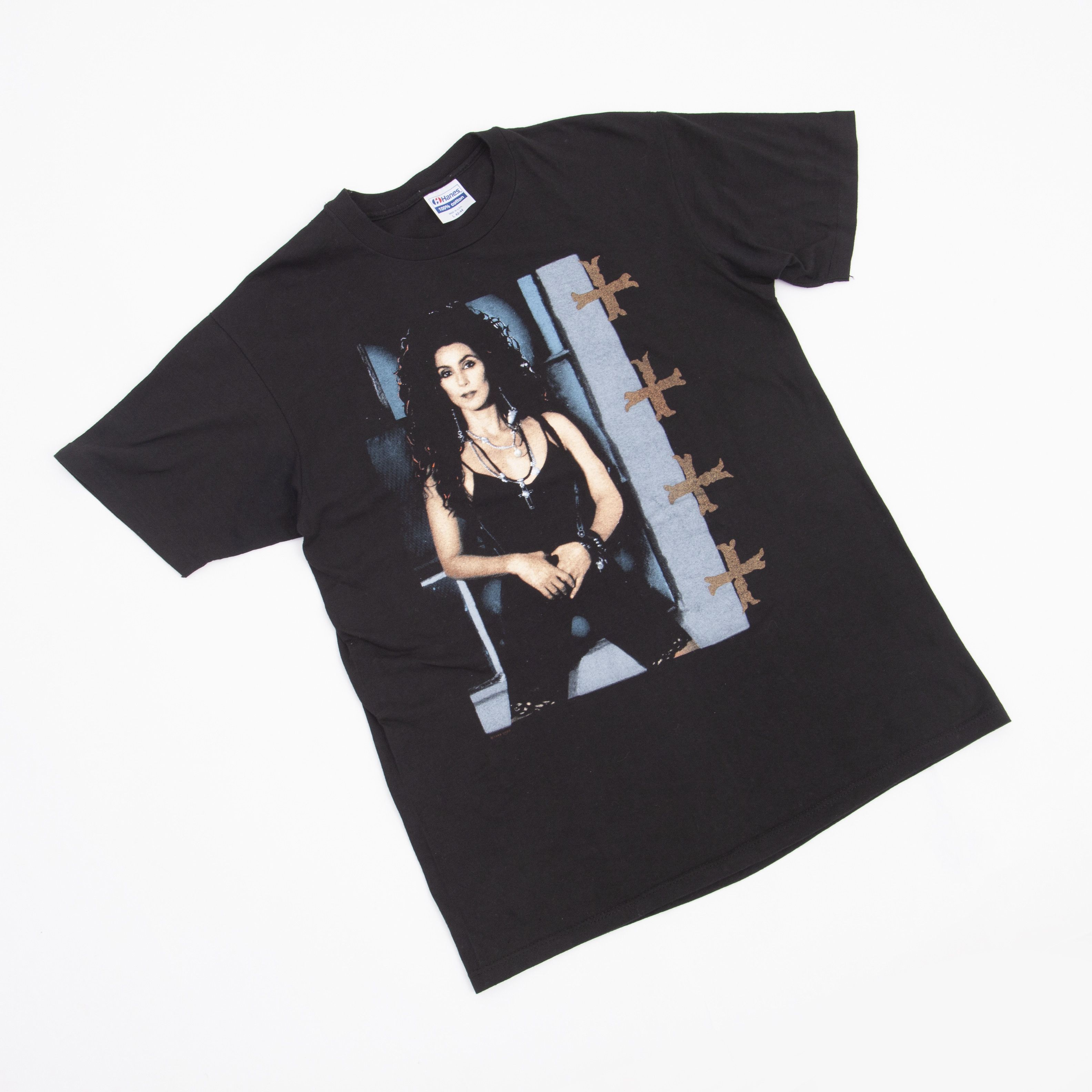 Band Tees × Hanes × Vintage Vintage Cher Band Tee Black 1989 1990 Tour Size L Size US L / EU 52-54 / 3 - 4 Thumbnail