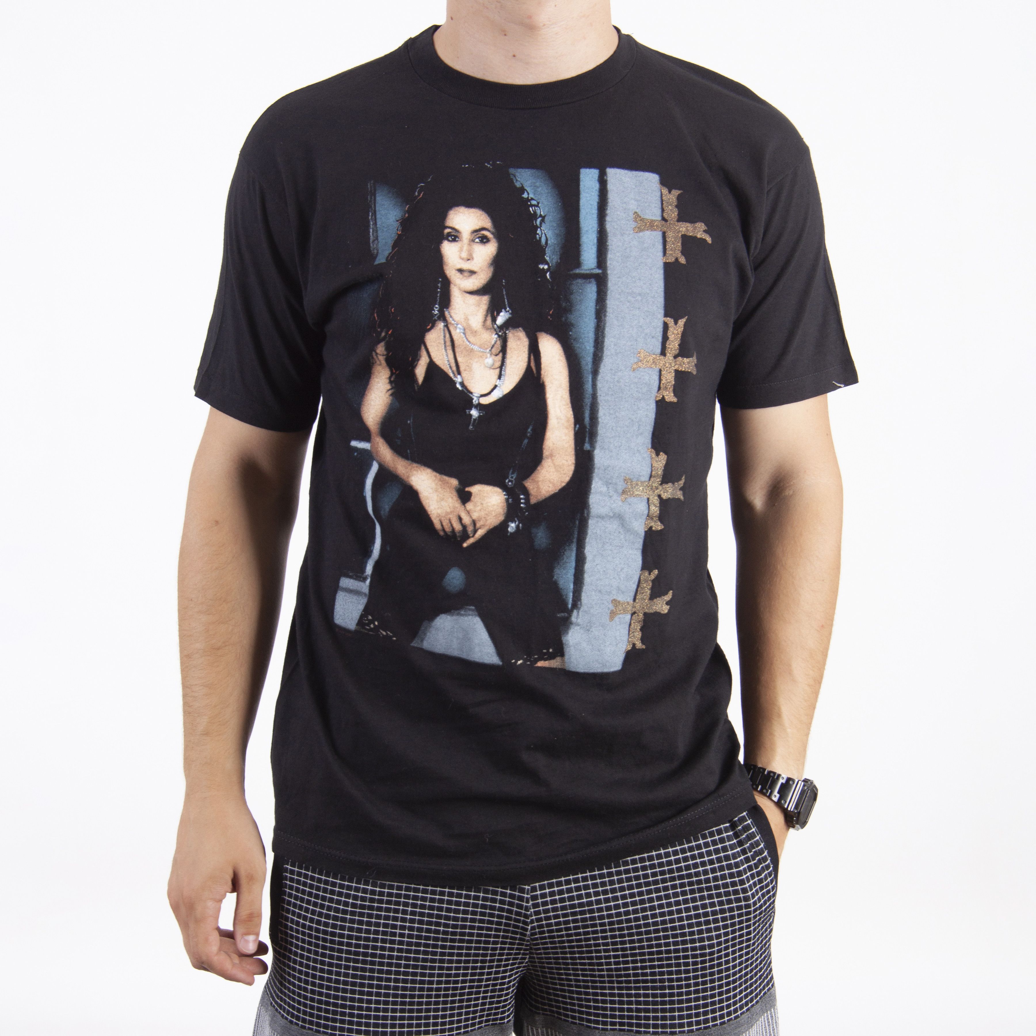 Band Tees × Hanes × Vintage Vintage Cher Band Tee Black 1989 1990 Tour Size L Size US L / EU 52-54 / 3 - 1 Thumbnail