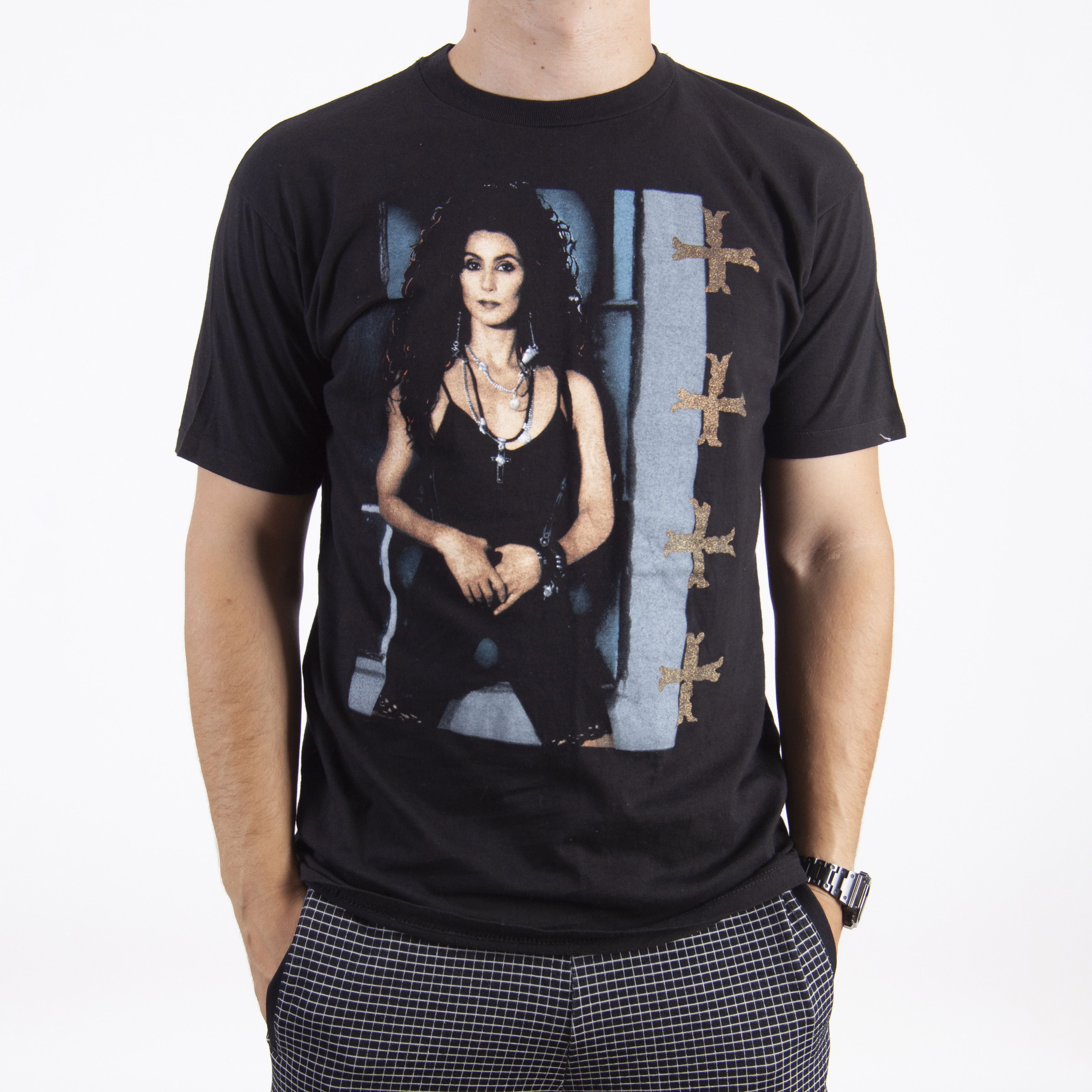 Band Tees × Hanes × Vintage Vintage Cher Band Tee Black 1989 1990 Tour Size L Size US L / EU 52-54 / 3 - 2 Thumbnail