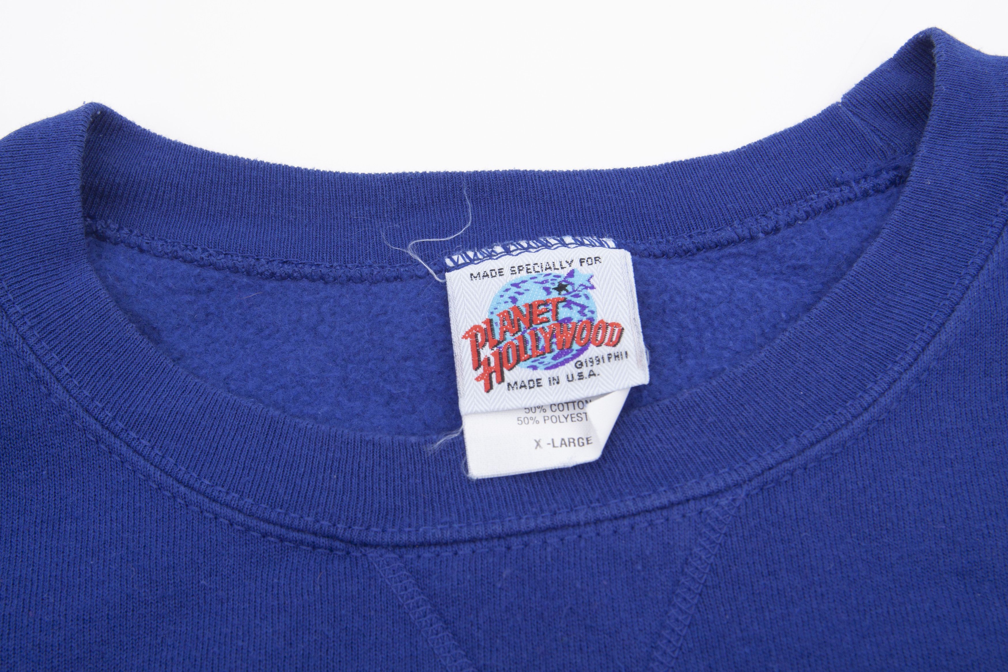 Planet Hollywood × Vintage 1991 Vintage Planet Hollywood Orlando Blue Sweatshirt XL Size US XL / EU 56 / 4 - 4 Thumbnail