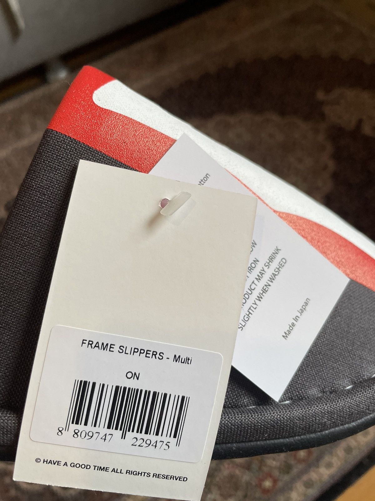 Have A Good Time Have a Good Time logo hotel spa lounge slippers Size US 10 / EU 43 - 4 Thumbnail
