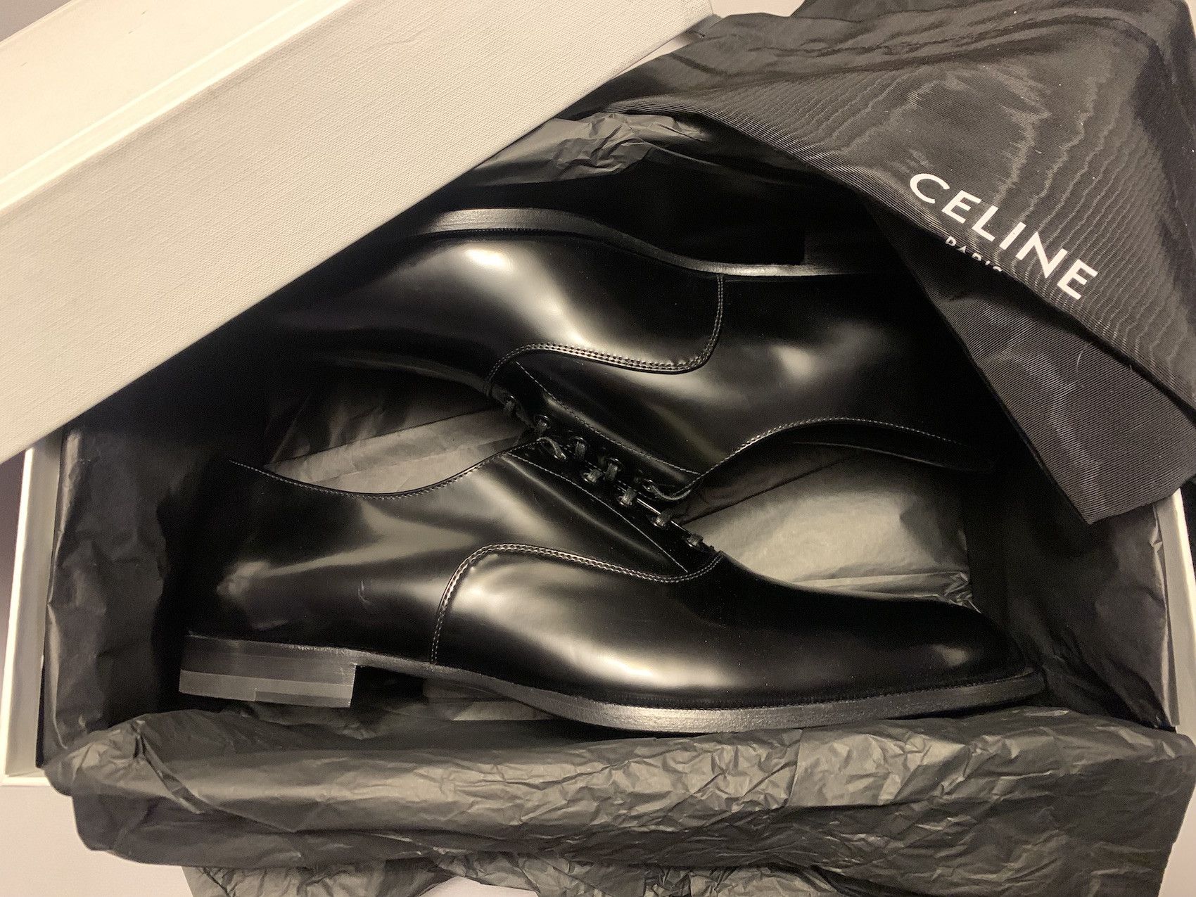 Celine × Hedi Slimane FINAL DROP / SS'19 Shoes Oxford Size US 11.5 / EU 44-45 - 10 Thumbnail