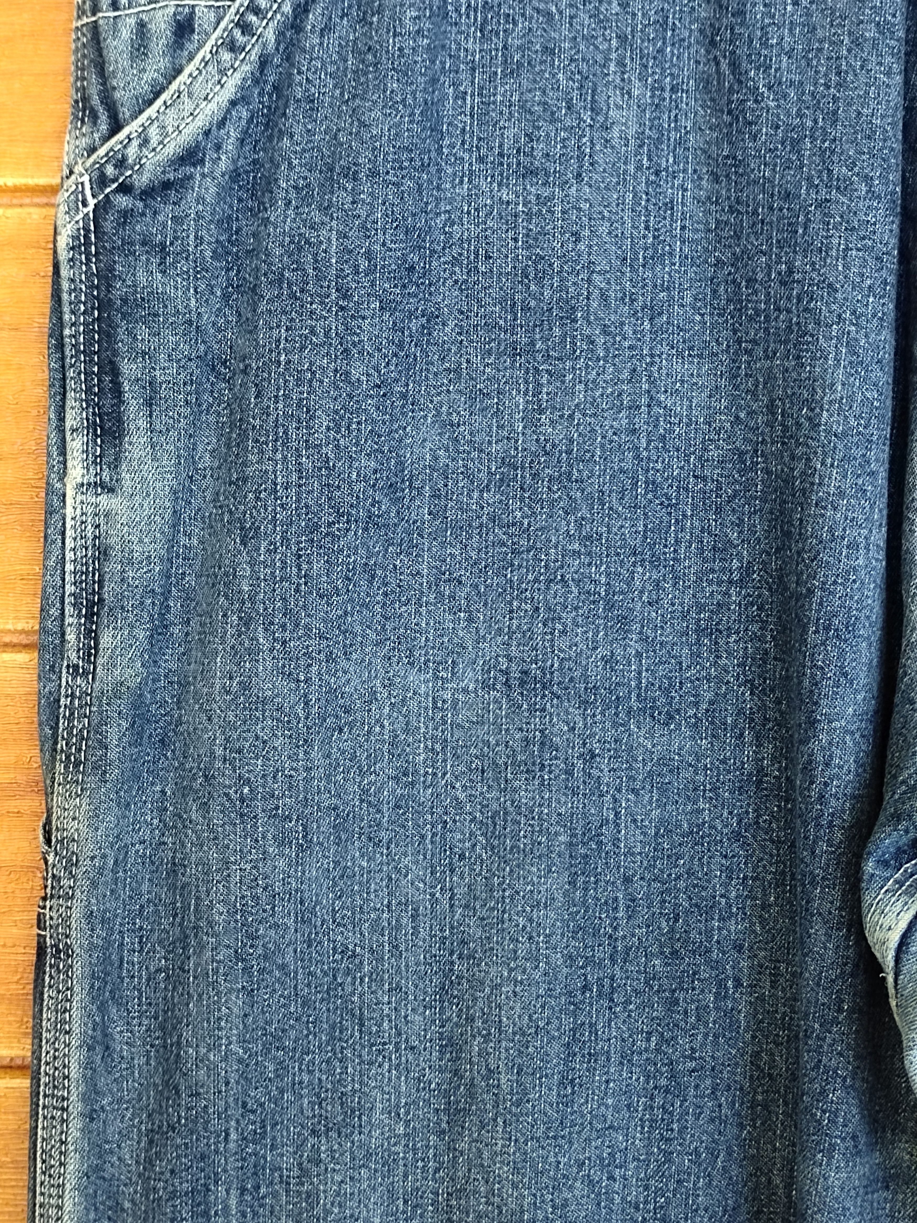 Warehouse Vintage 90s WAREHOUSE Japan Baggy Carpenter Denim Jeans Size US 31 - 5 Thumbnail