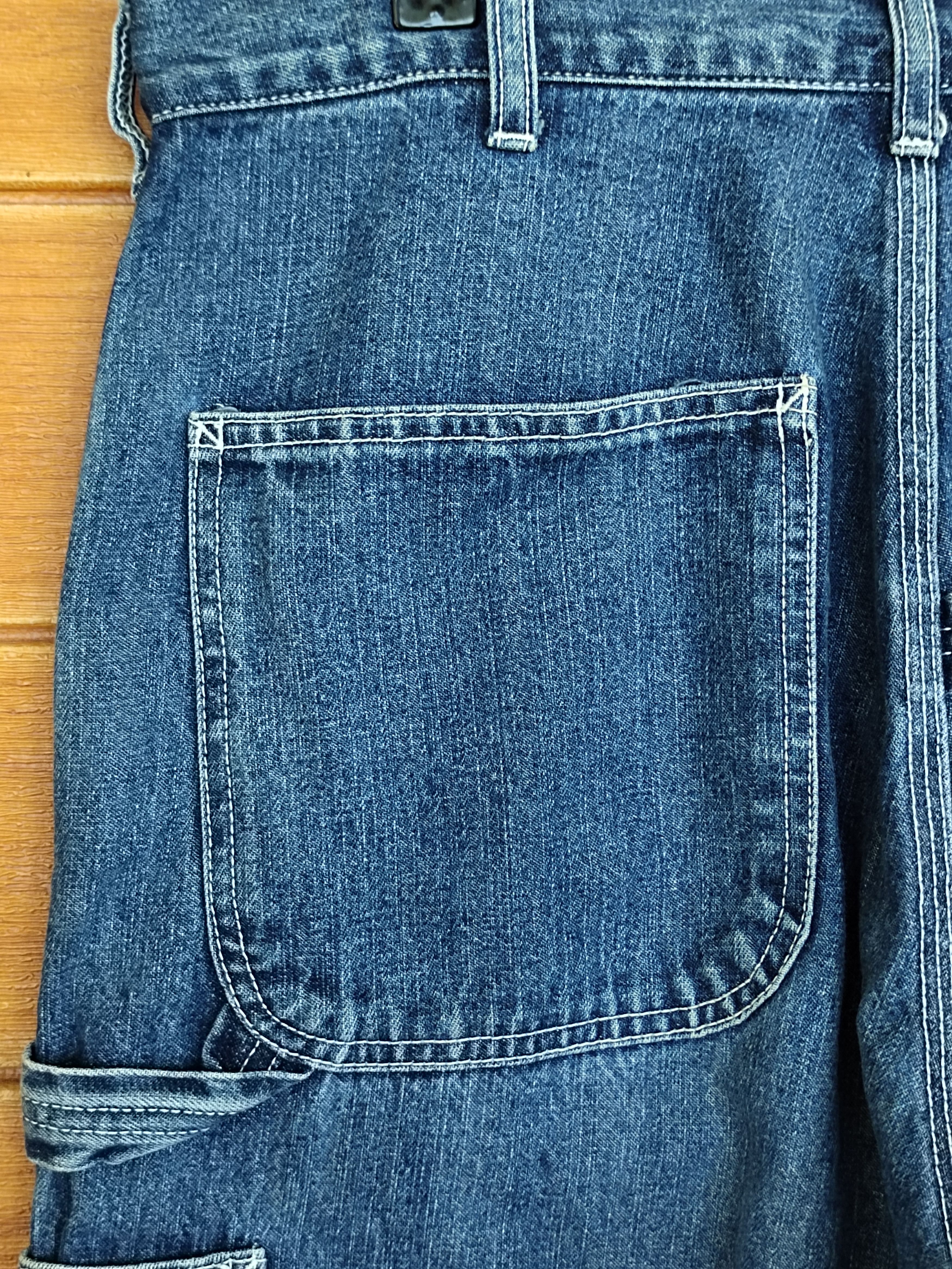 Warehouse Vintage 90s WAREHOUSE Japan Baggy Carpenter Denim Jeans Size US 31 - 12 Thumbnail