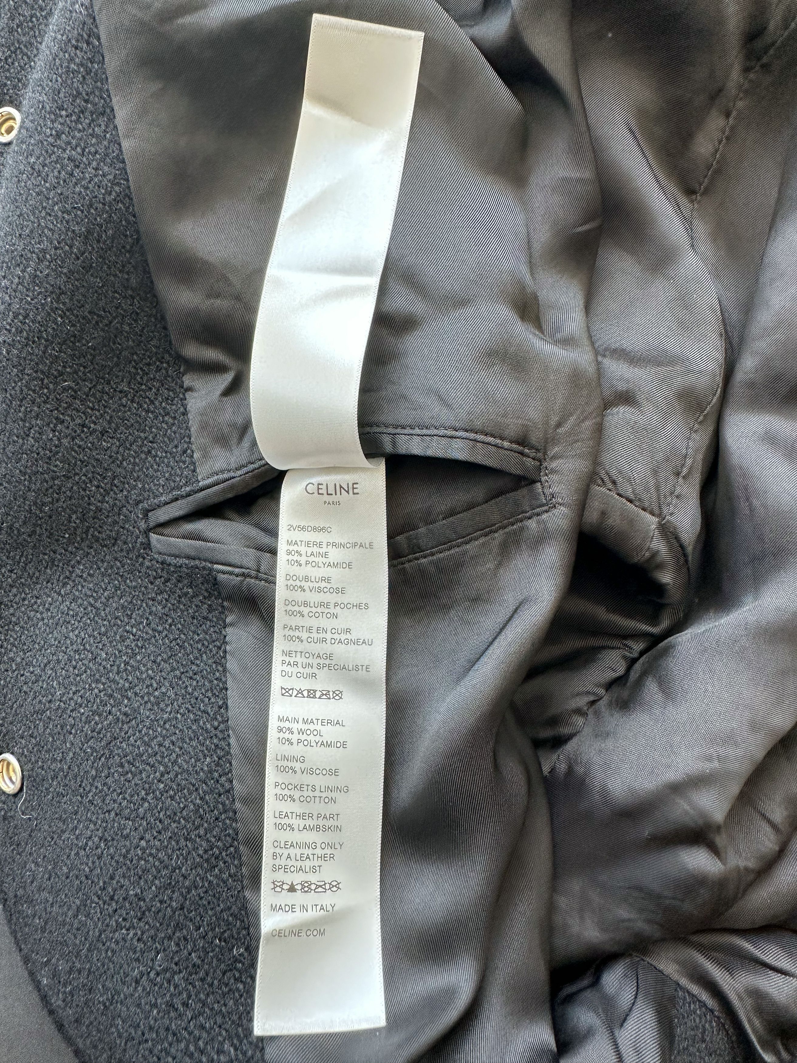 Celine Celine Black & White C Logo Teddy Jacket Size US XL / EU 56 / 4 - 6 Thumbnail