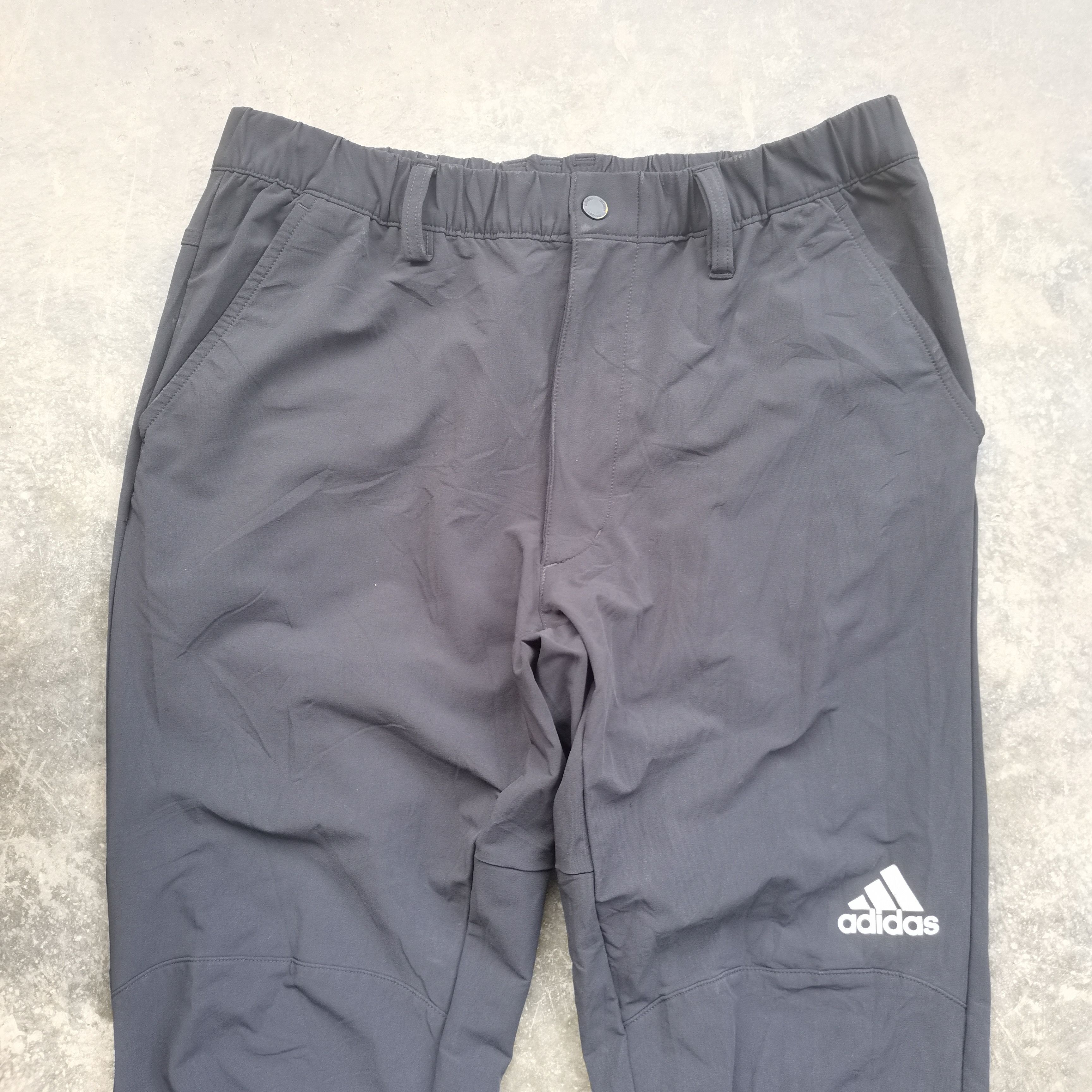 Adidas Offer🔥 Vintage ADIDAS Black Joggers Pants Size US 33 - 2 Thumbnail