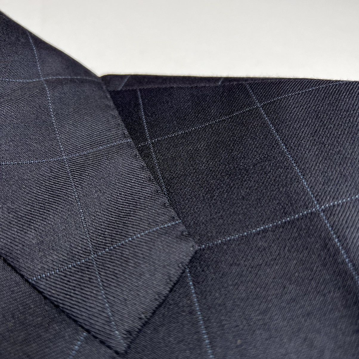 Faconnable Faconnable 100% Wool Windowpane Plaid Suit Jacket Sport Coat Size 42R - 9 Thumbnail