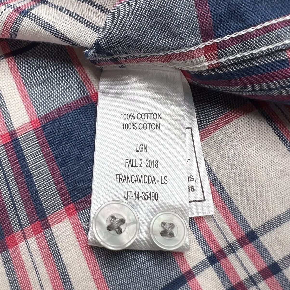 UNTUCKit UNTUCKit Slim Fit Blue Red Plaid Button-Up Shirt Size US M / EU 48-50 / 2 - 8 Thumbnail