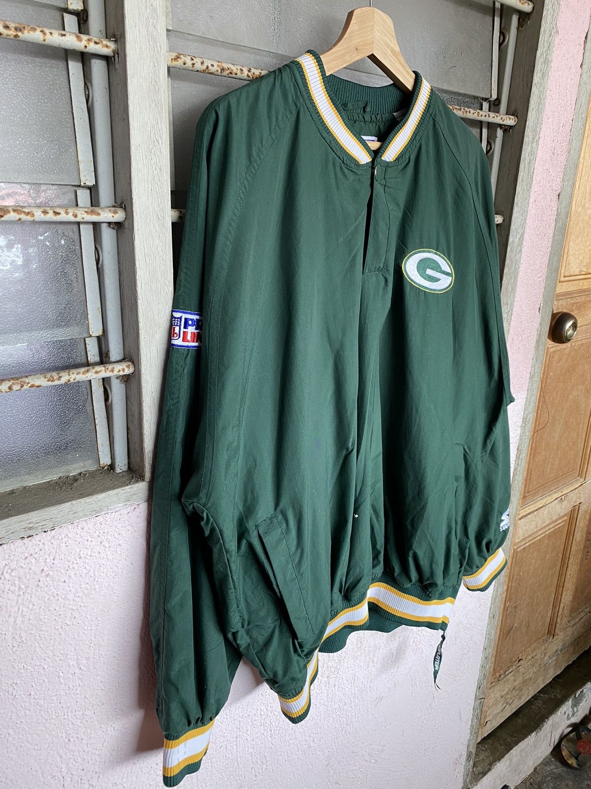 NFL × Starter Vintage Packers Embroidery Spellout Sweater Size US L / EU 52-54 / 3 - 4 Thumbnail