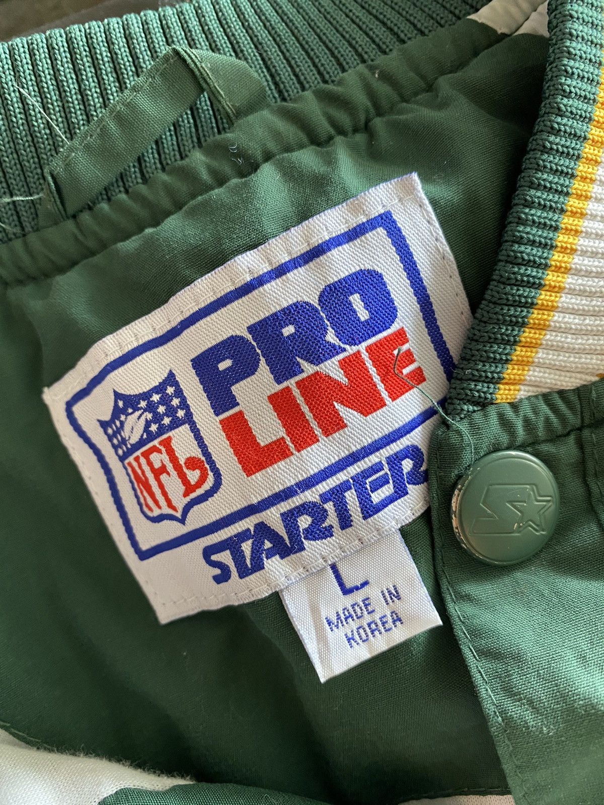 NFL × Starter Vintage Packers Embroidery Spellout Sweater Size US L / EU 52-54 / 3 - 11 Thumbnail