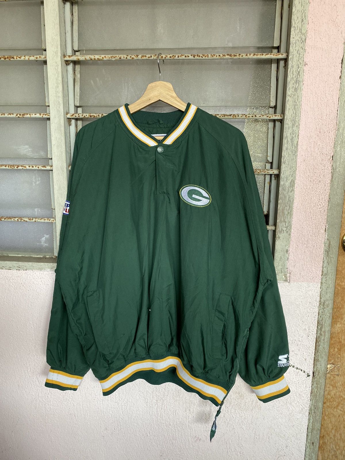 NFL × Starter Vintage Packers Embroidery Spellout Sweater Size US L / EU 52-54 / 3 - 5 Thumbnail