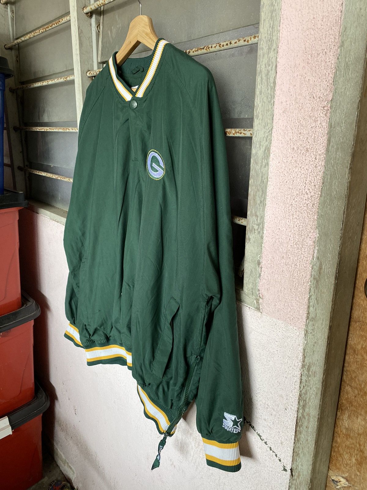 NFL × Starter Vintage Packers Embroidery Spellout Sweater Size US L / EU 52-54 / 3 - 3 Thumbnail