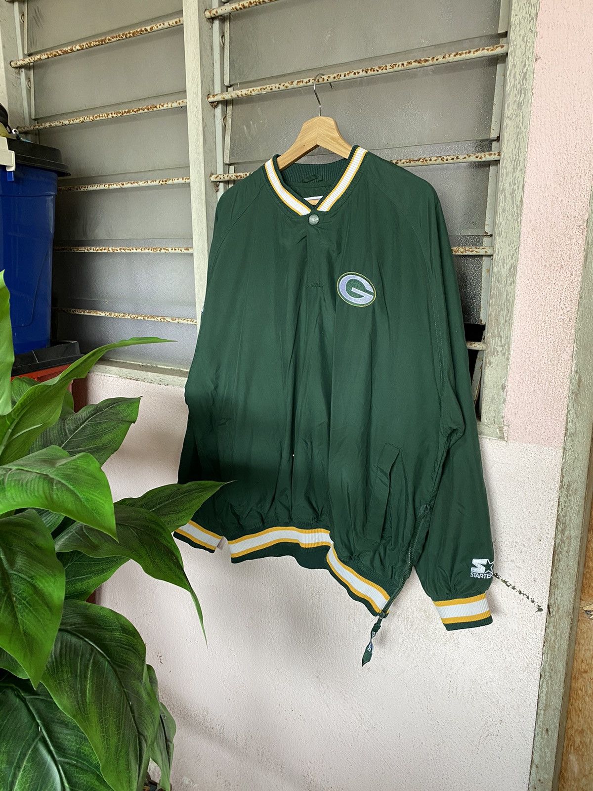 NFL × Starter Vintage Packers Embroidery Spellout Sweater Size US L / EU 52-54 / 3 - 1 Thumbnail