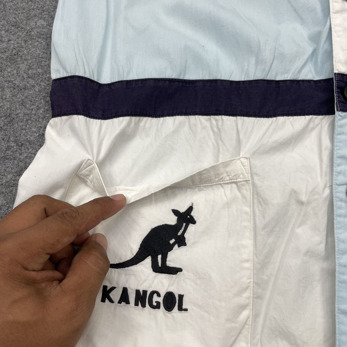 Kangol × Vintage Vintage 90's Kangol Workwear Shirt Big Logo Size US M / EU 48-50 / 2 - 4 Thumbnail