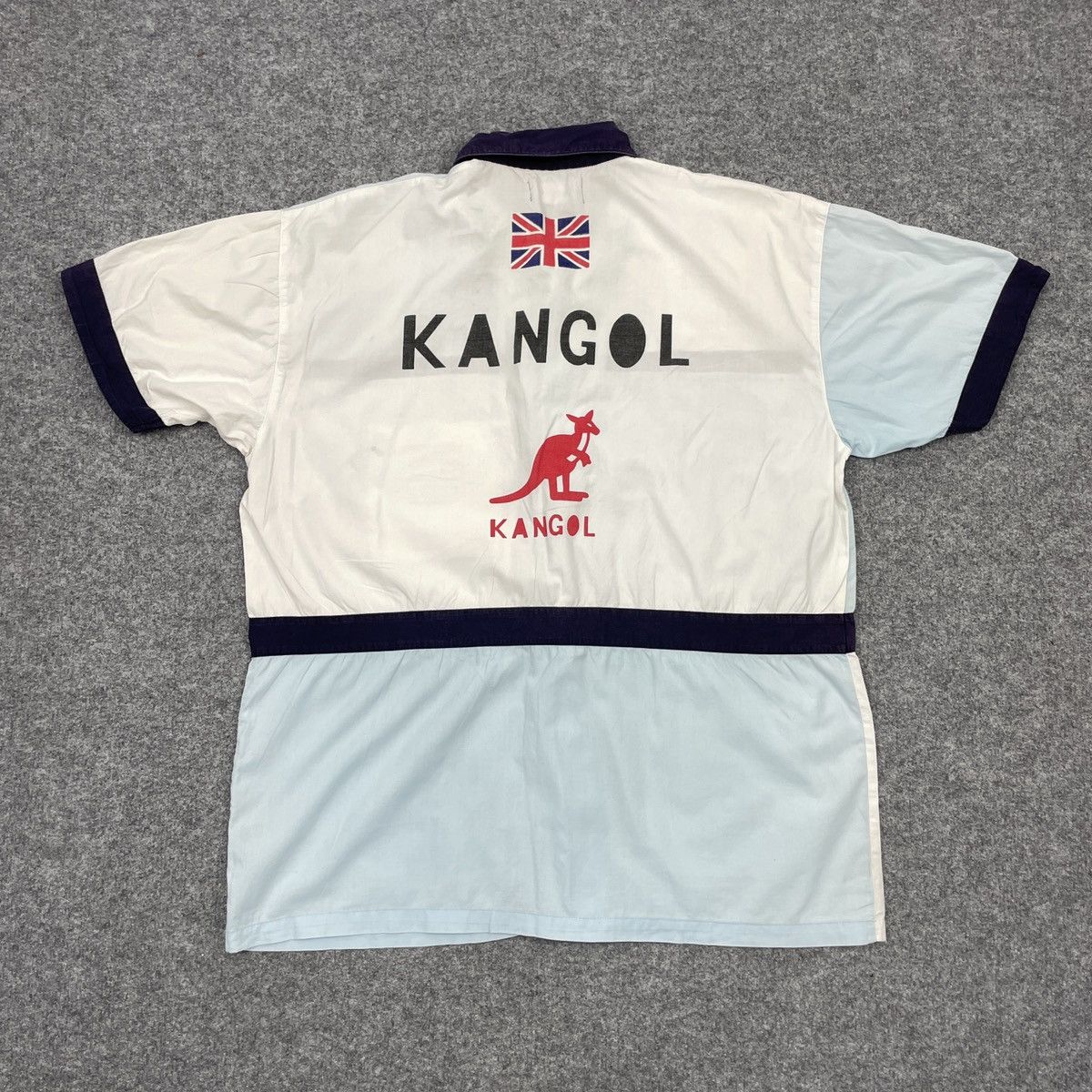 Kangol × Vintage Vintage 90's Kangol Workwear Shirt Big Logo Size US M / EU 48-50 / 2 - 2 Thumbnail