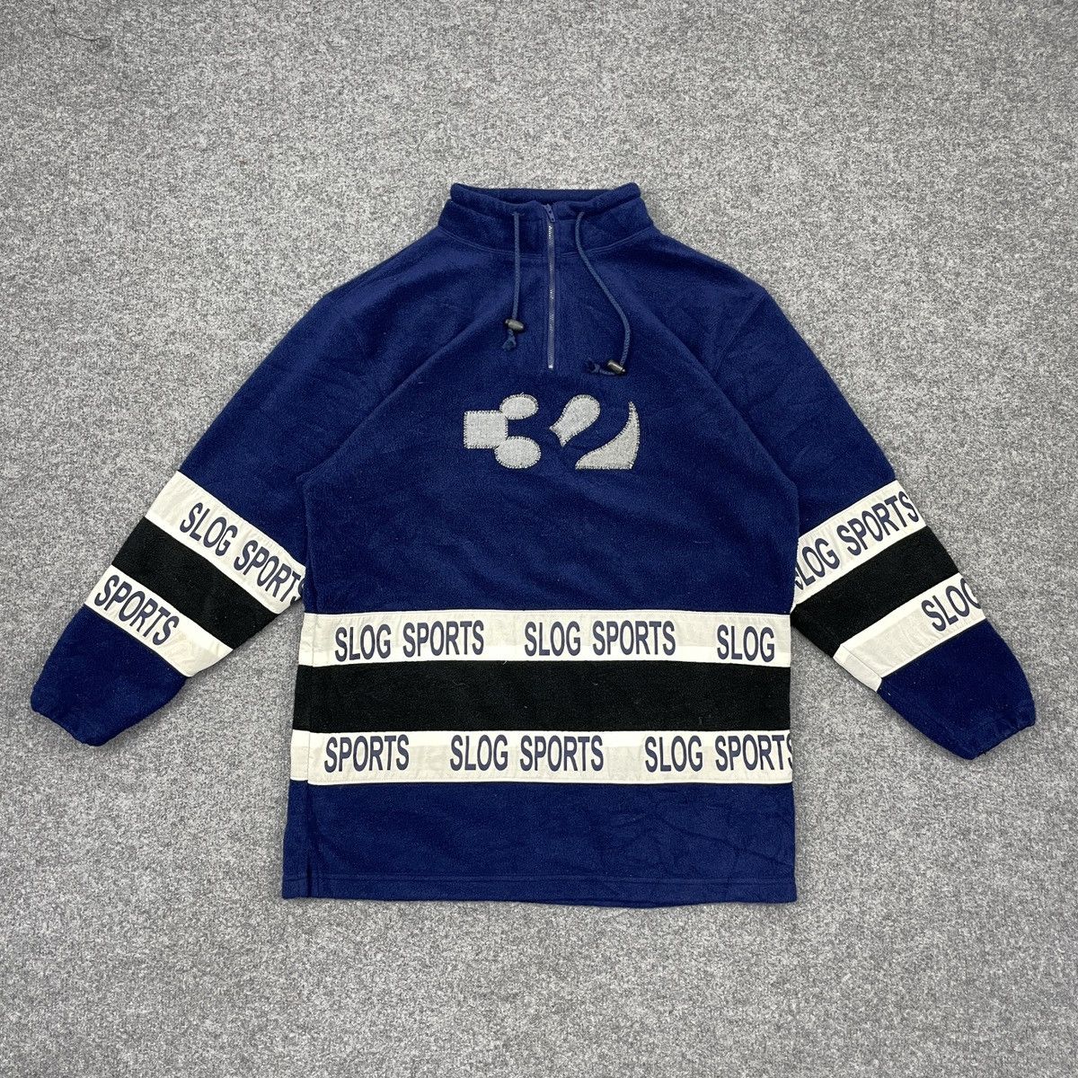 Japanese Brand × Vintage Vintage Japanese Brand Slog Sports Half Zip Fleece Jacket Size US M / EU 48-50 / 2 - 1 Thumbnail