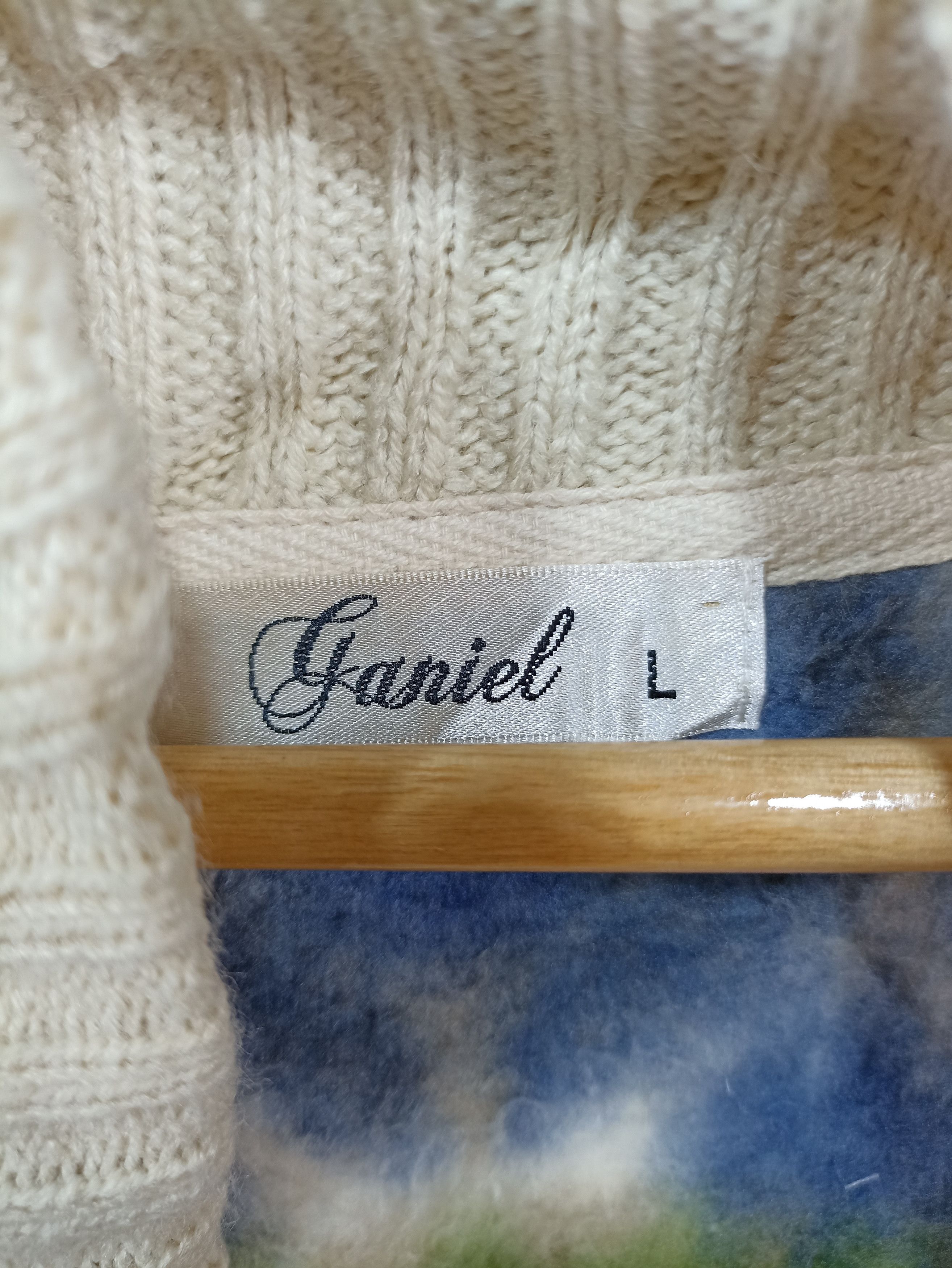 Japanese Brand Ganiel Printed Sherpa Fleece Cardigan Sweater Size US M / EU 48-50 / 2 - 4 Thumbnail