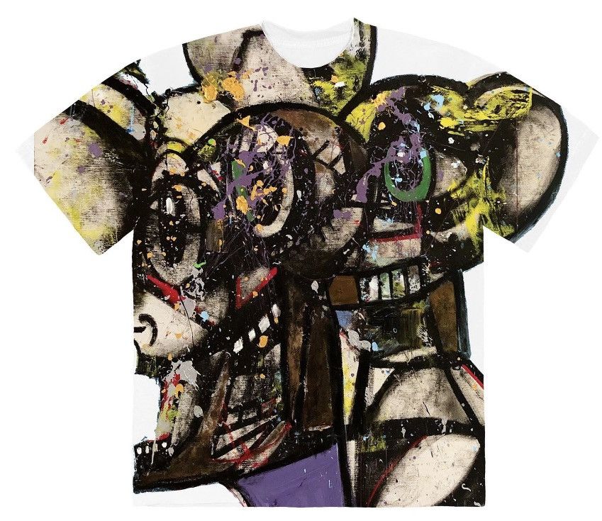 Travis Scott Portrait of Travis Scott T Shirt George Condo Size Small Size US XL / EU 56 / 4 - 1 Thumbnail
