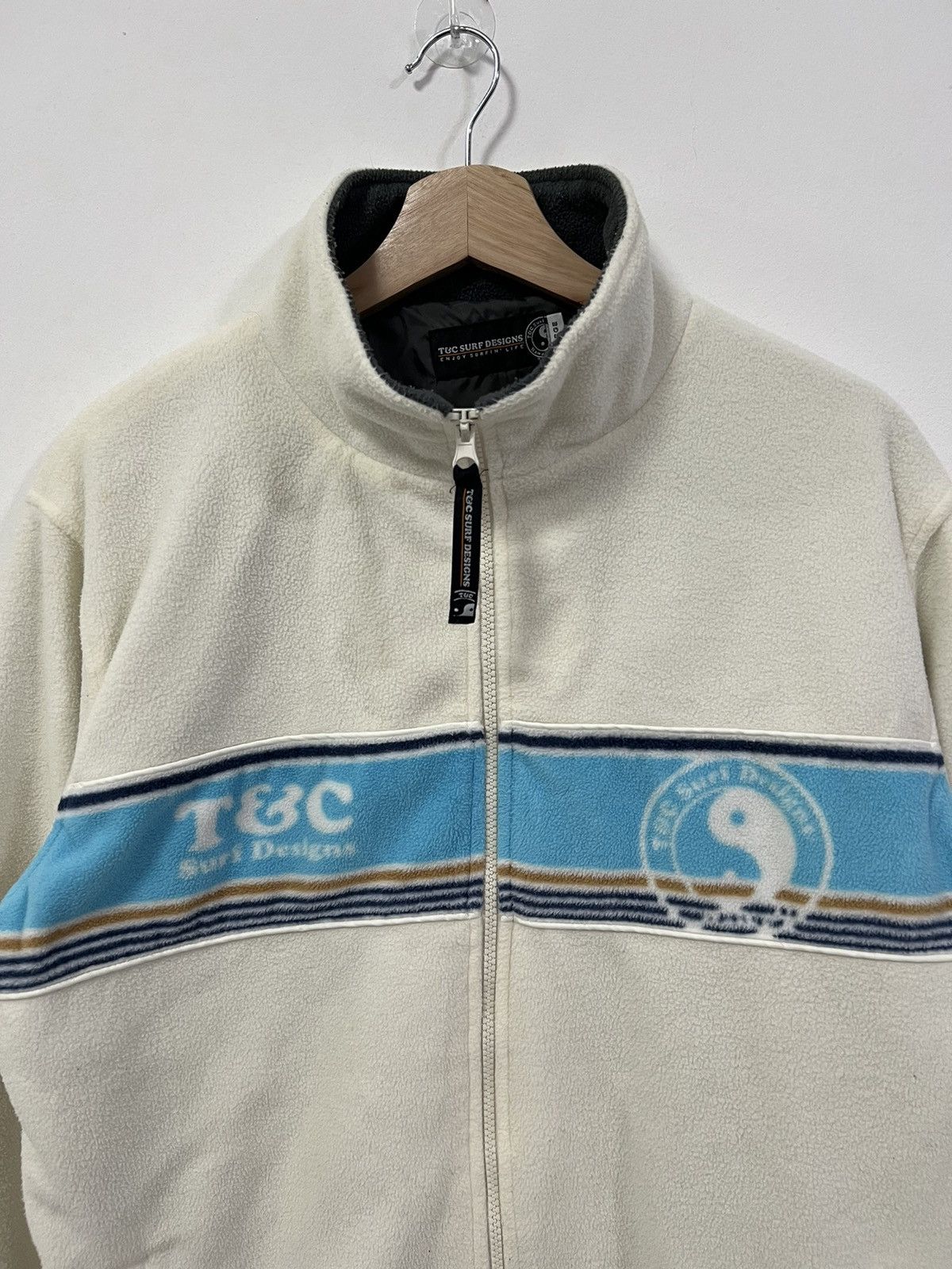 Japanese Brand × Vintage Vintage T&C Surf Design Fleece Zipper Jacket Size US M / EU 48-50 / 2 - 2 Thumbnail