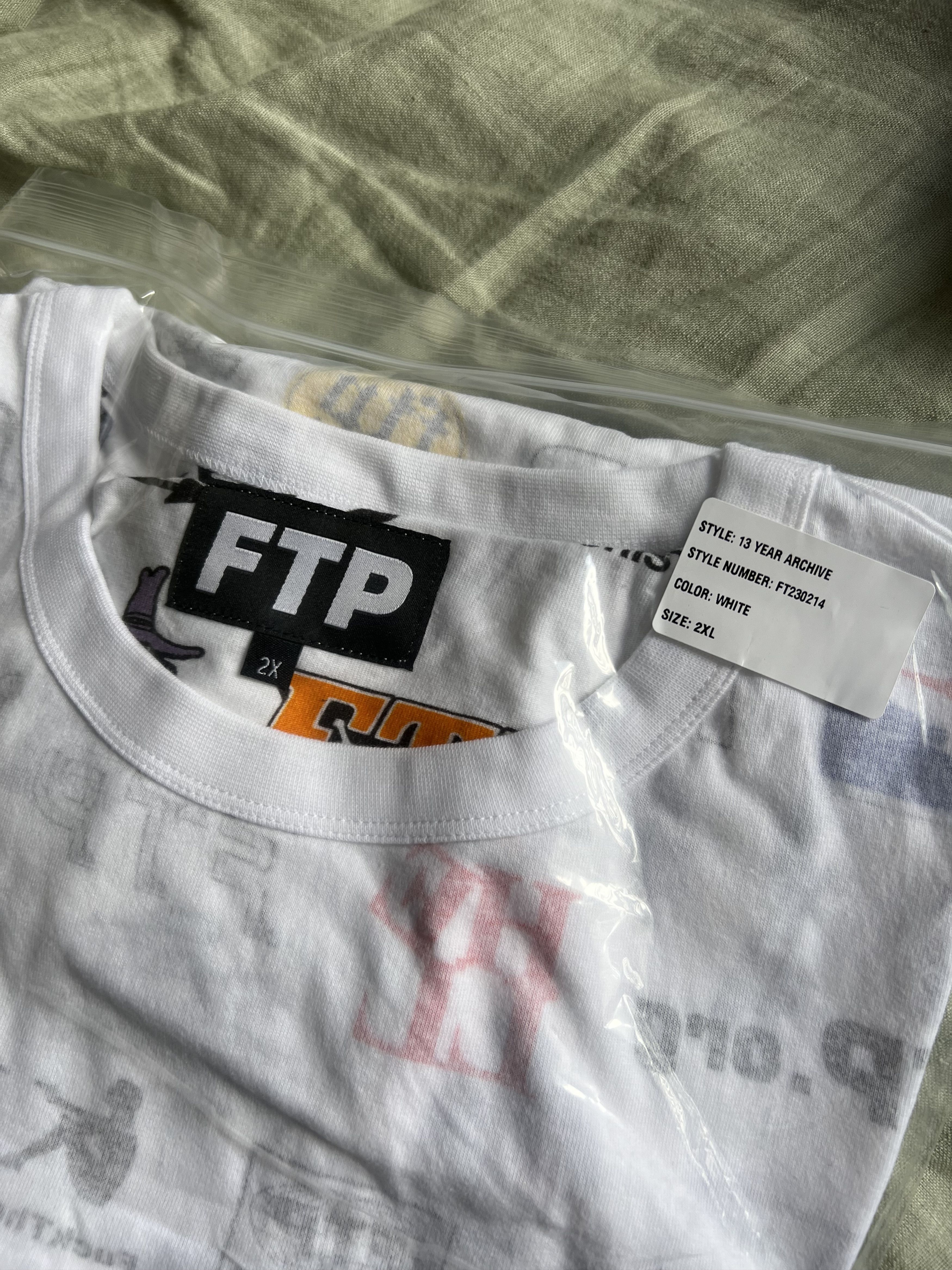Fuck The Population FTP 13 Year Anniversary Tee in All Over Print White Size US XXL / EU 58 / 5 - 8 Thumbnail