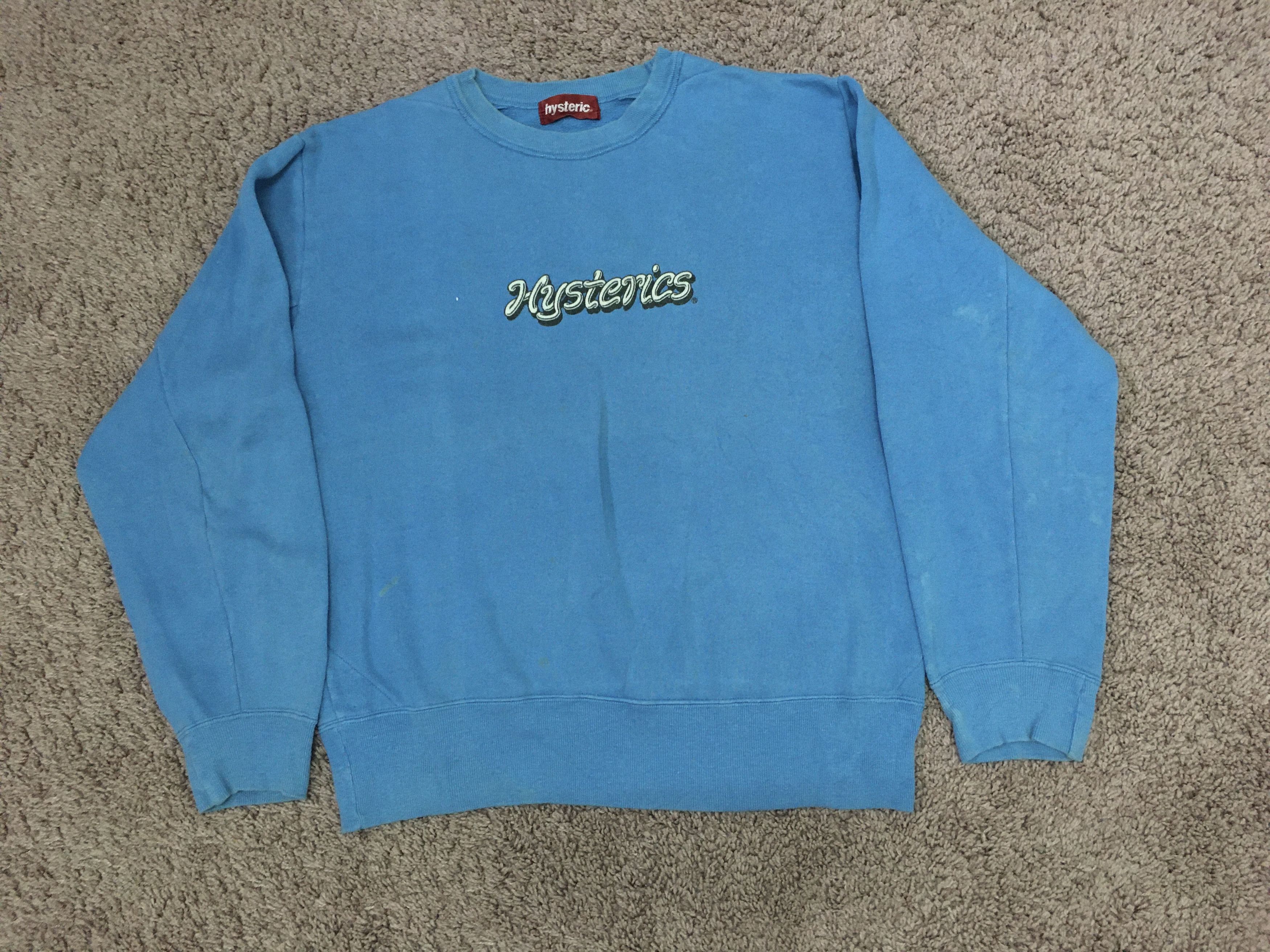 image of Hysteric Glamour x Vintage Hysterics Glamour Sweatshirt in Blue, Men's (Size Medium)