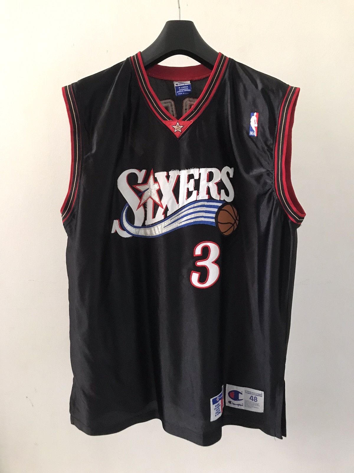 Champion Vintage sixers 03 iverson jersey Size US XL / EU 56 / 4 - 1 Thumbnail