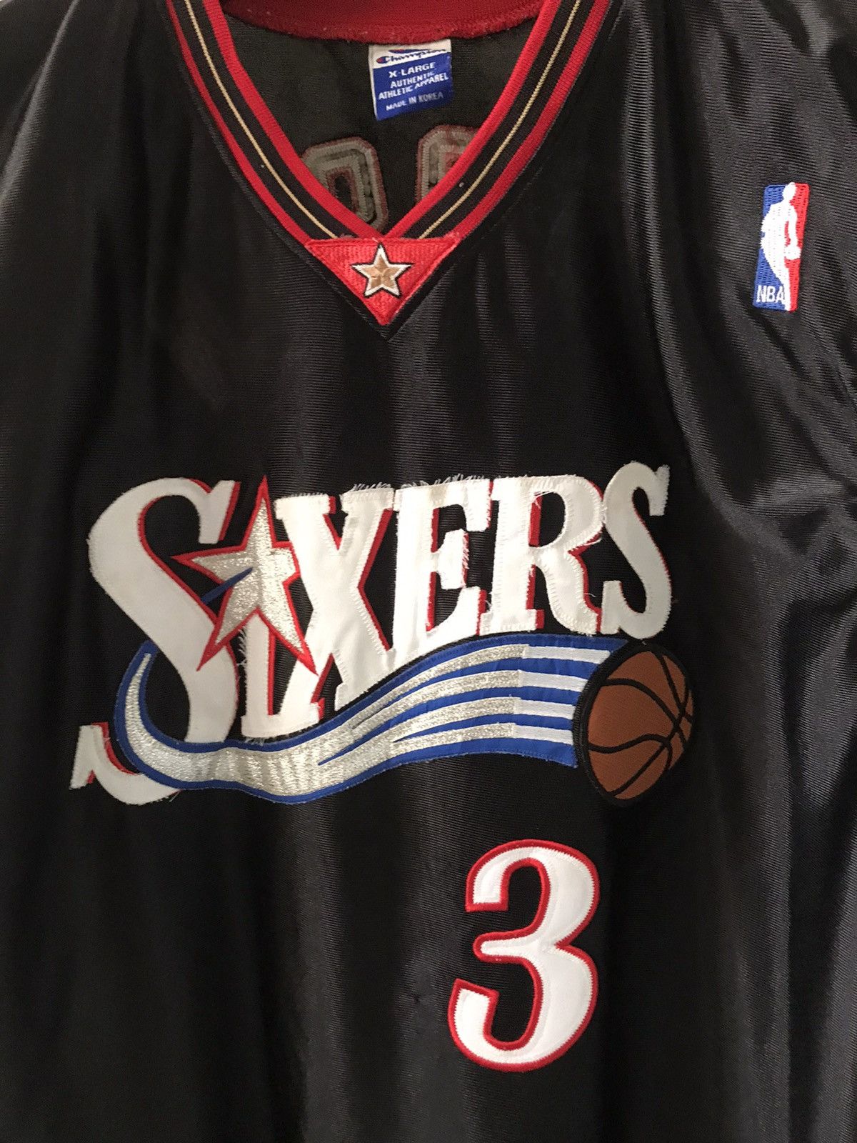Champion Vintage sixers 03 iverson jersey Size US XL / EU 56 / 4 - 4 Thumbnail