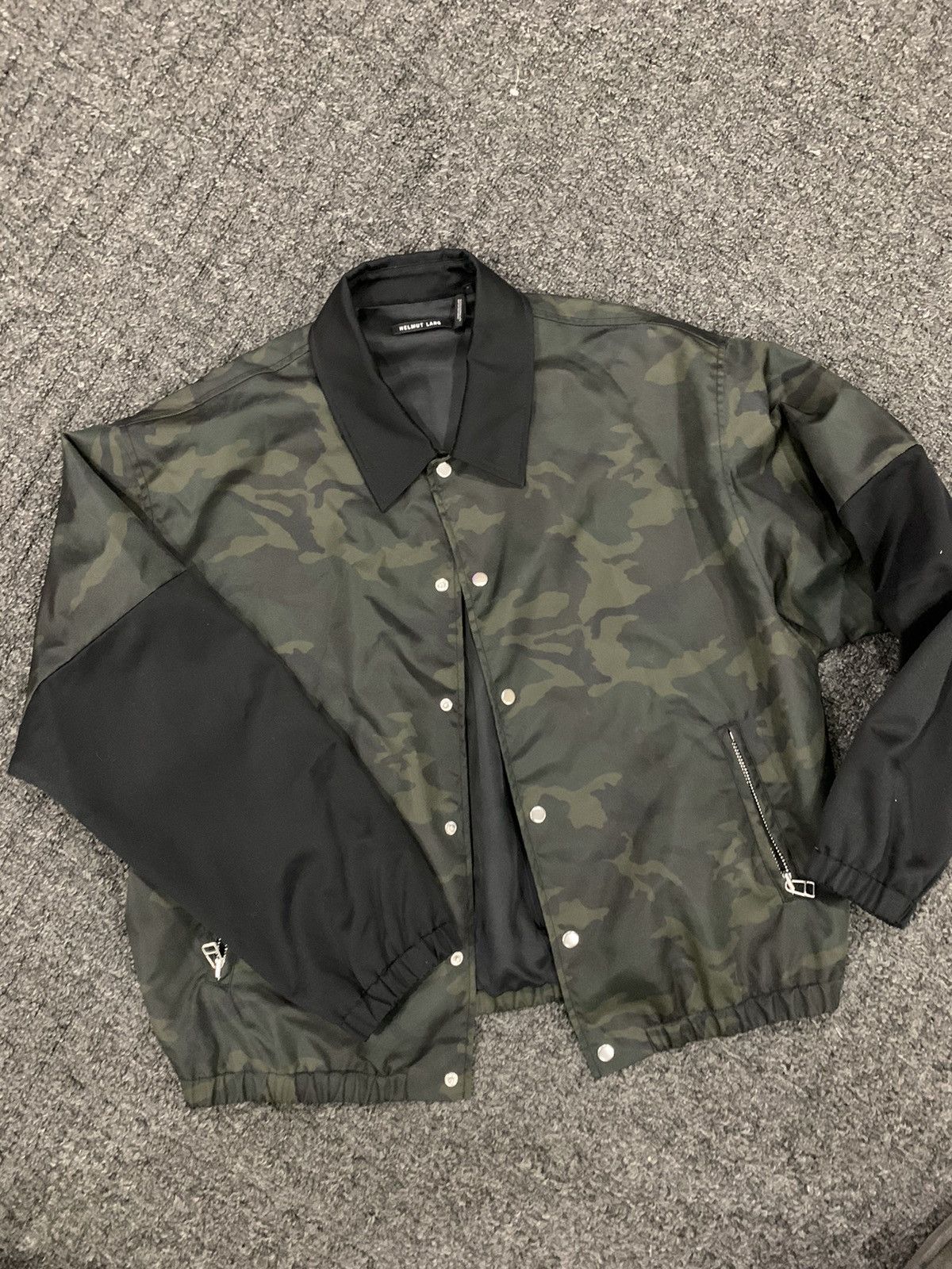 Helmut Lang Helmut Lang Camo Snap Button Coach Jacket | Grailed