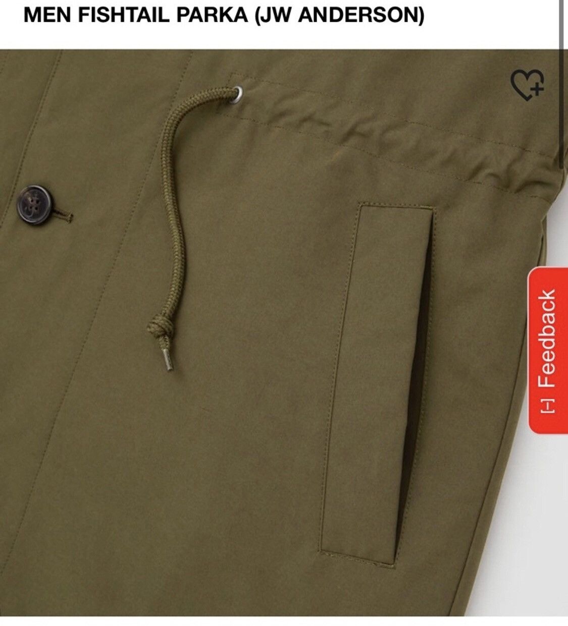 JW Anderson × Uniqlo SOLD OUT LIMITED COLLAB water repellent fishtail parka Size US S / EU 44-46 / 1 - 4 Thumbnail
