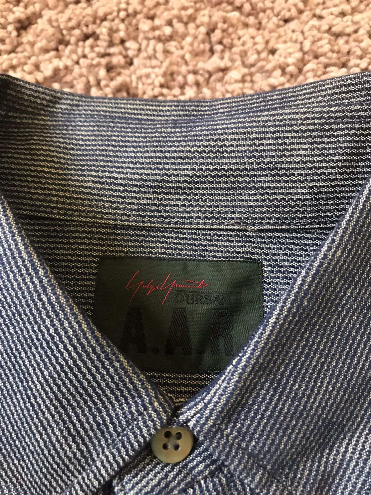 Yohji Yamamoto Indigo denim shirt (T) Size US M / EU 48-50 / 2 - 2 Thumbnail