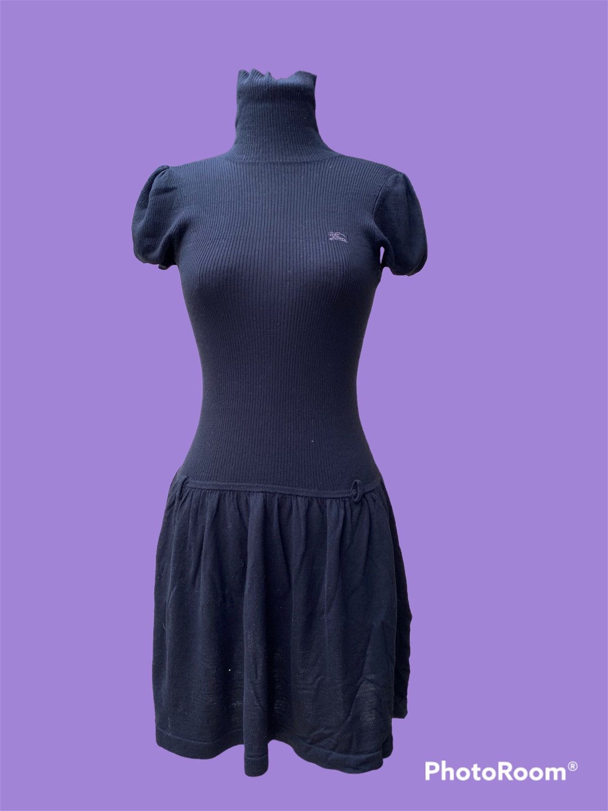 image of Burberry x Vintage Black Mini Dress, Women's (Size Medium)